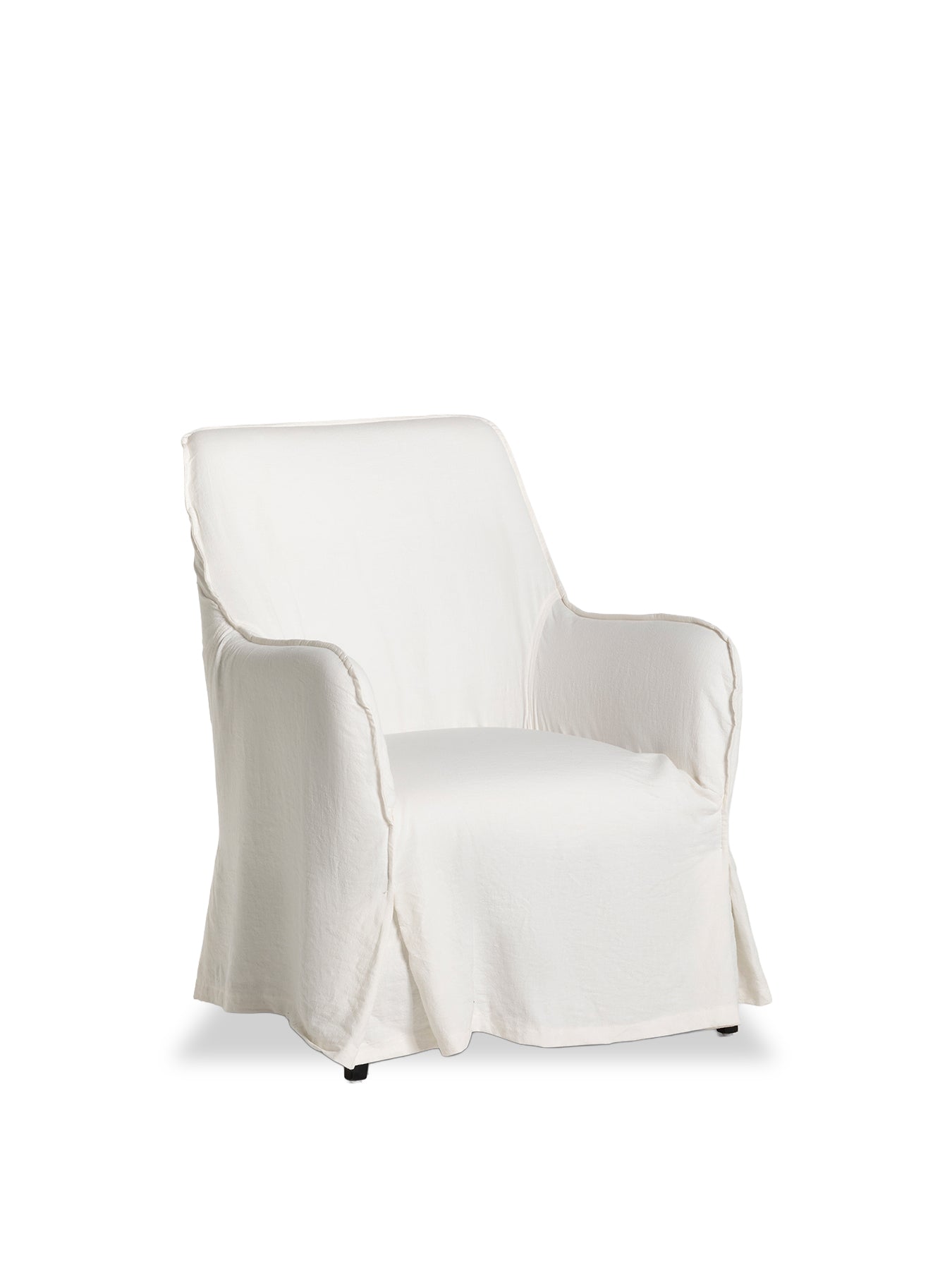 Aspley White Fabric Armchair