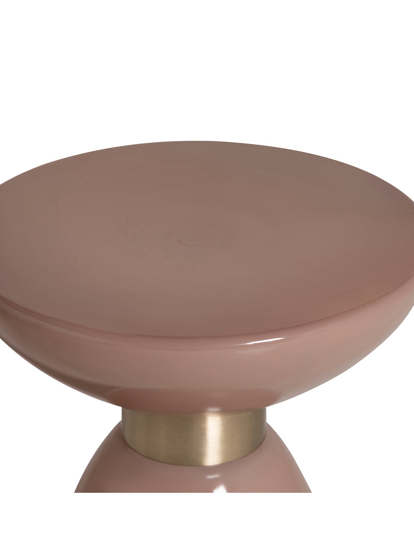 Visconti Pink Glass Side Table