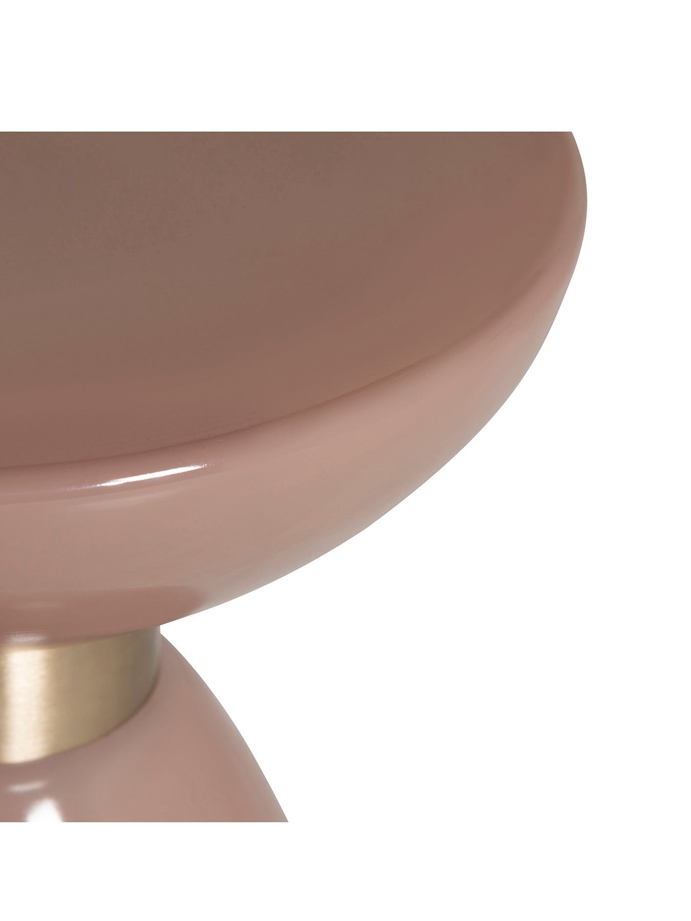 Visconti Pink Glass Side Table