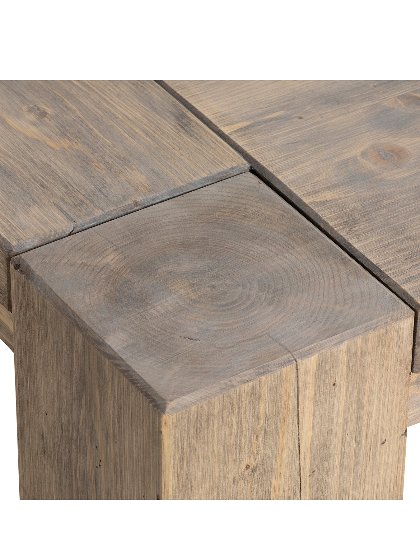Huxley Reclaimed Wood Square Coffee Table