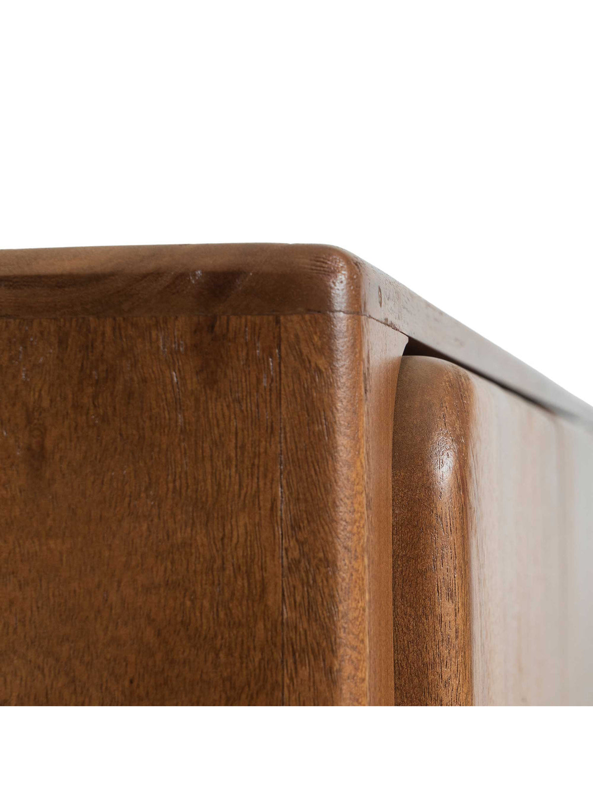 Zerina Light Acacia Wood 4 Door Sideboard