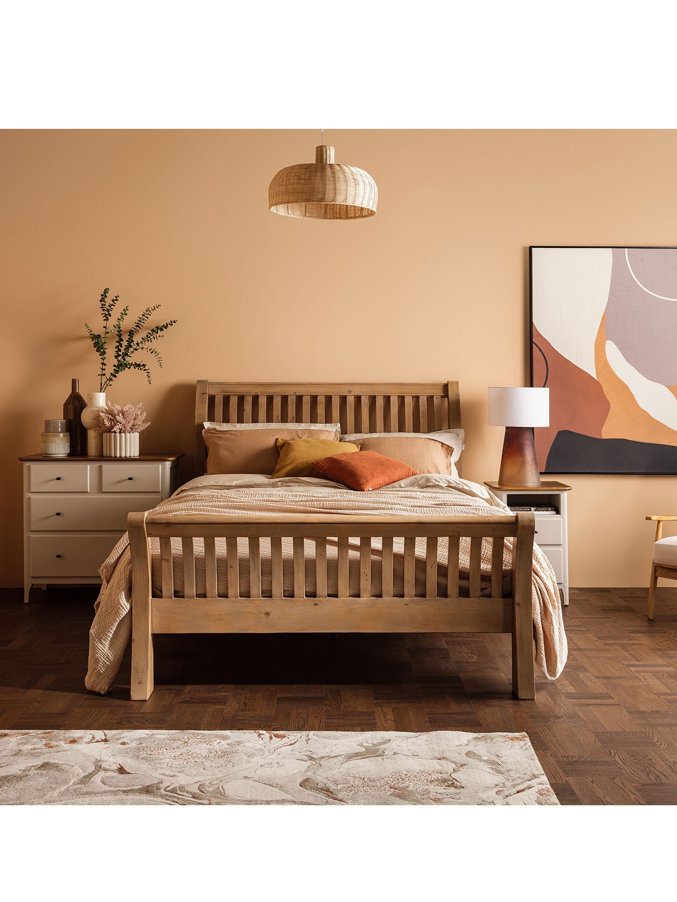 Lewes Reclaimed Wood Super King Bed Frame