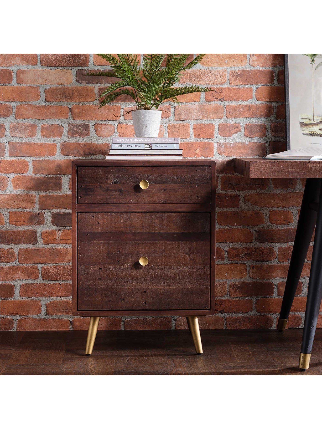 Modi Reclaimed Wood Filing Cabinet