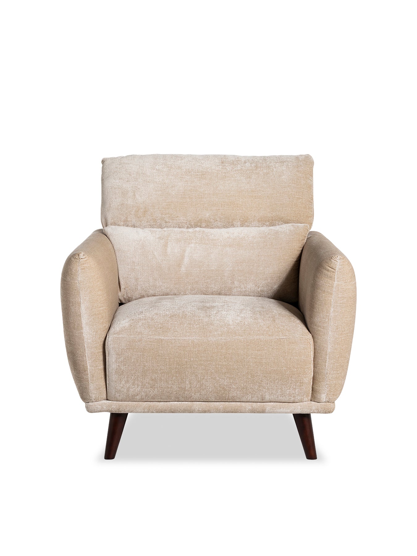 Mallory Neutral Fabric Armchair