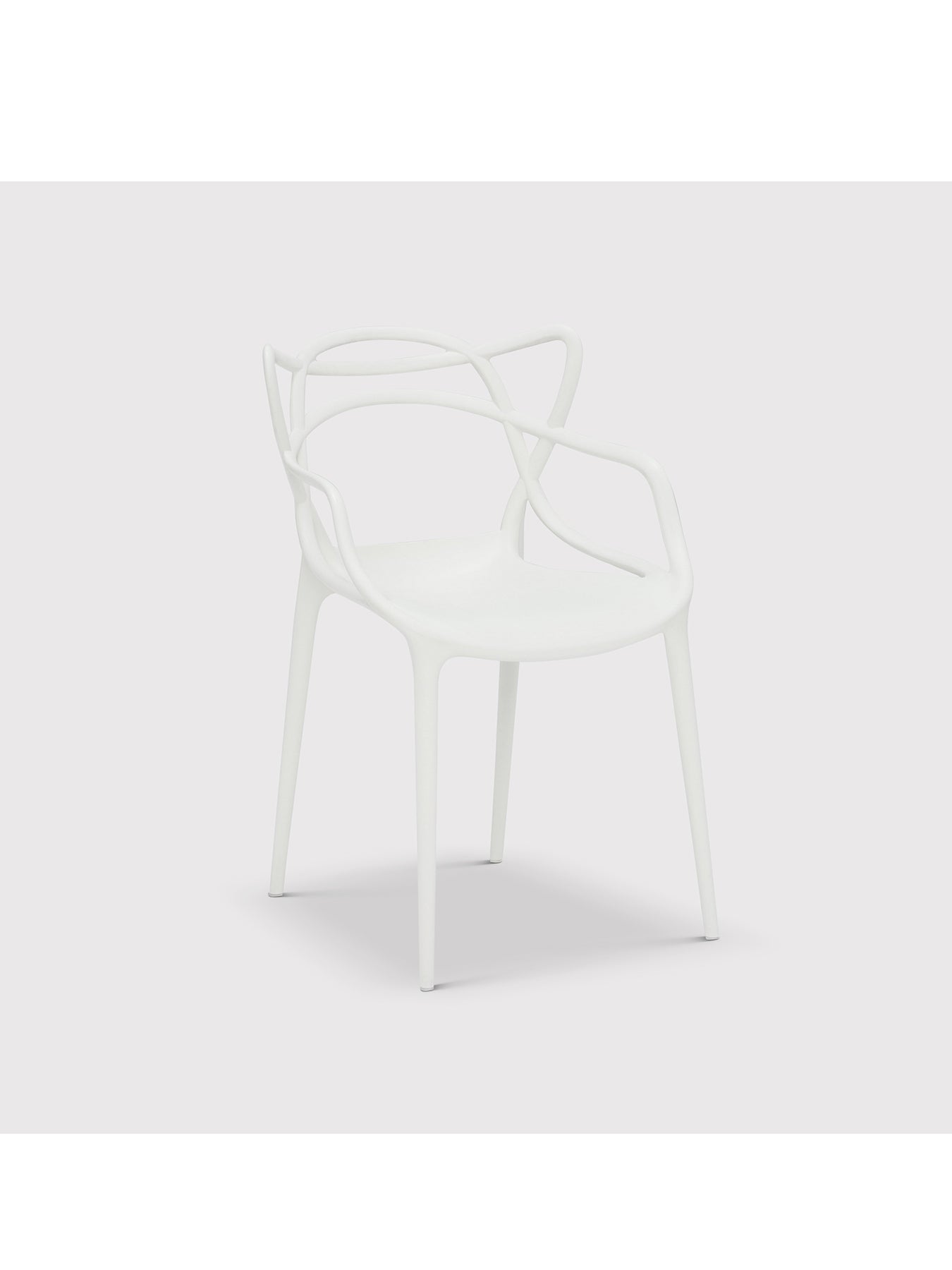 Masters Sculpted Dining Chair White