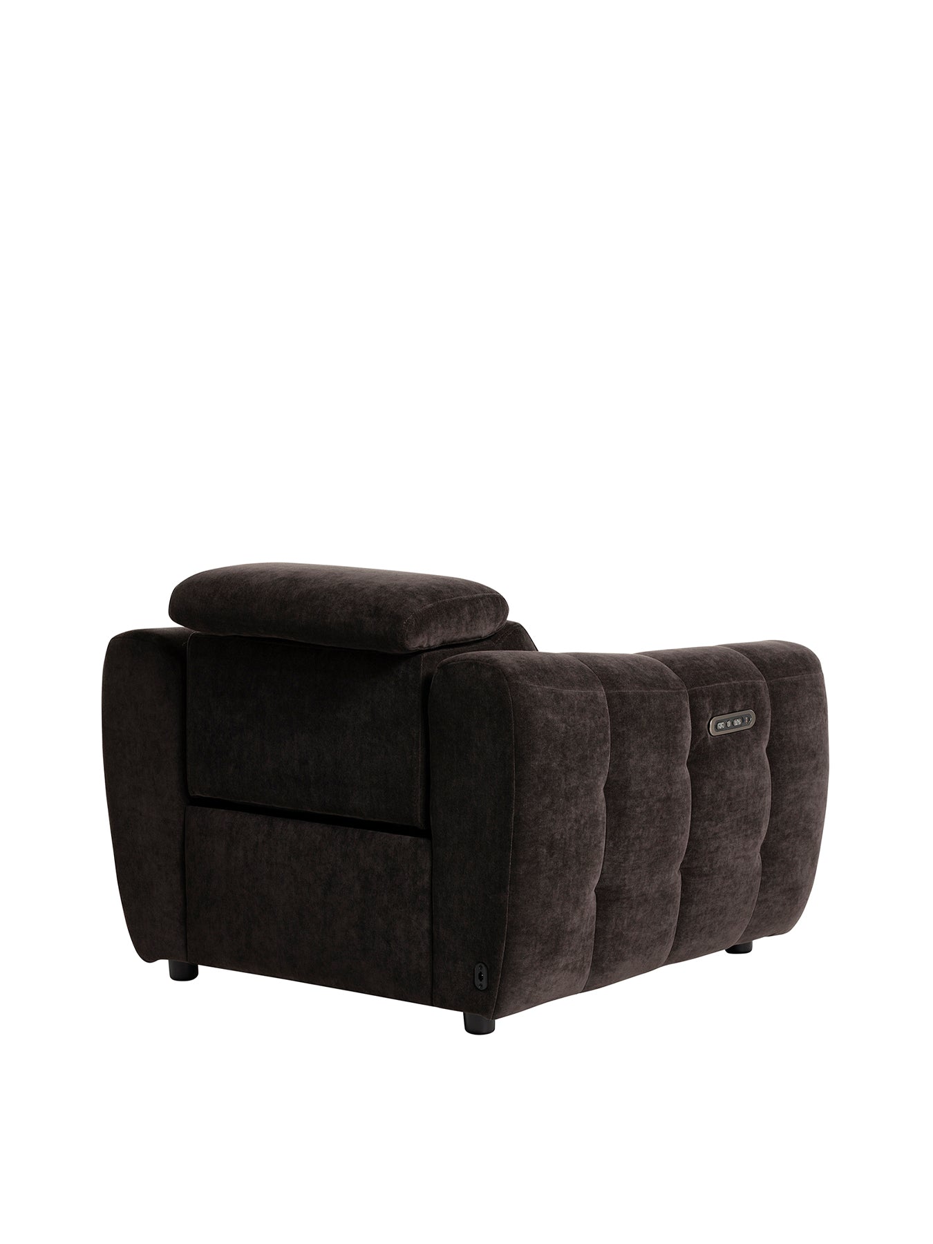 Montgomery Brown Fabric Recliner Armchair