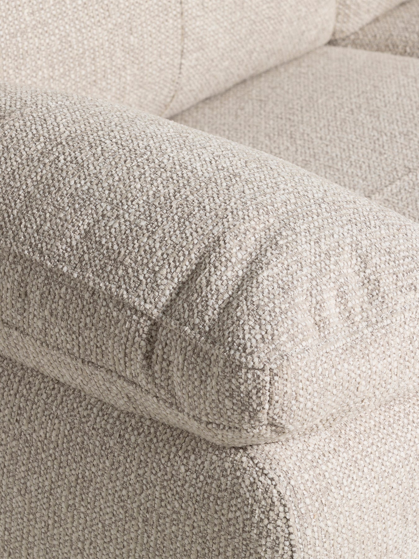 Clark Cream Fabric 2 Seater Sofa