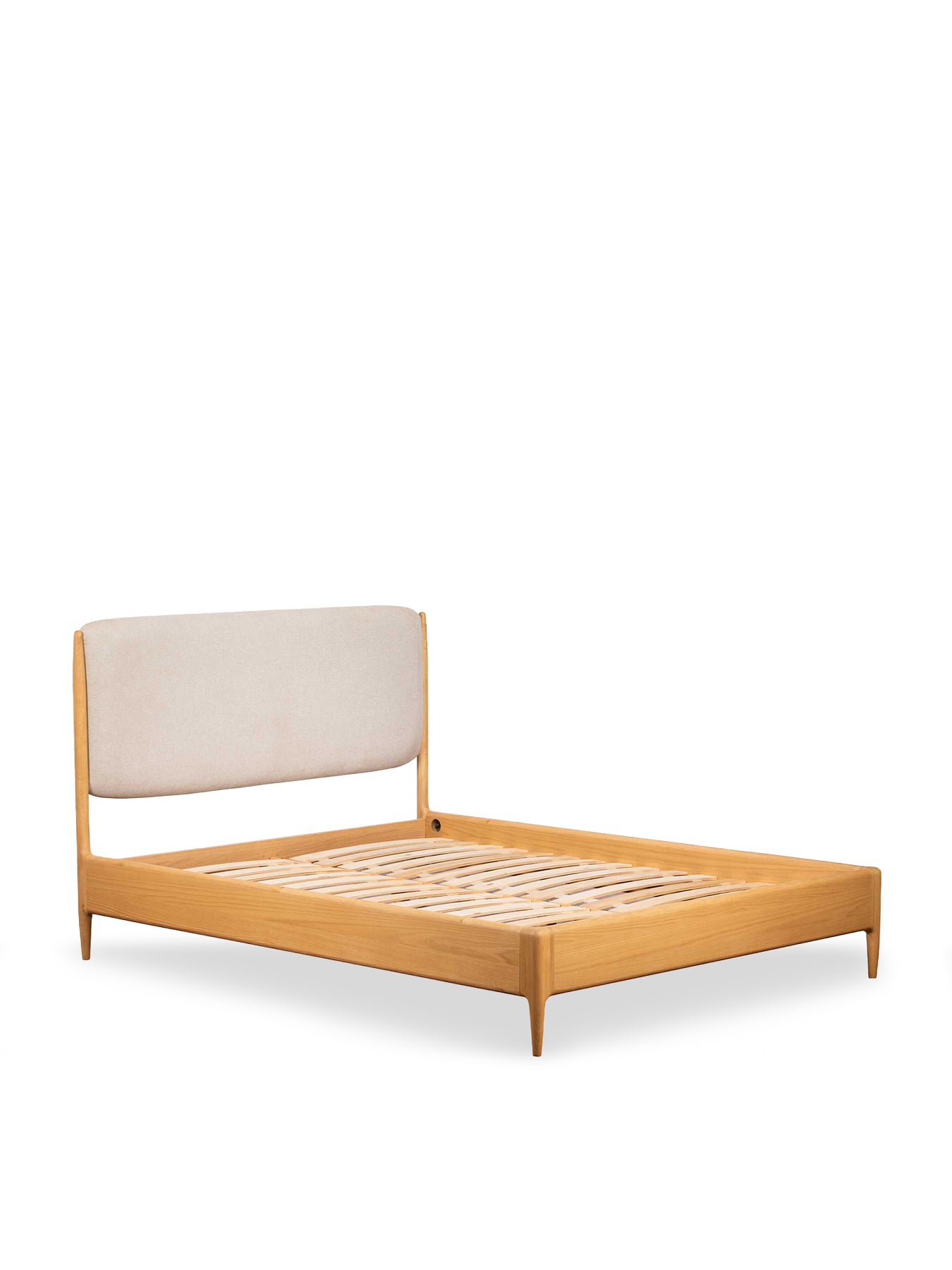 Winchester Oak Upholstered Double Bed Frame