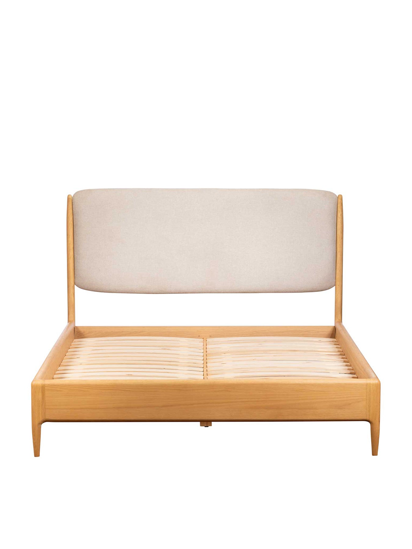 Winchester Oak Upholstered Double Bed Frame