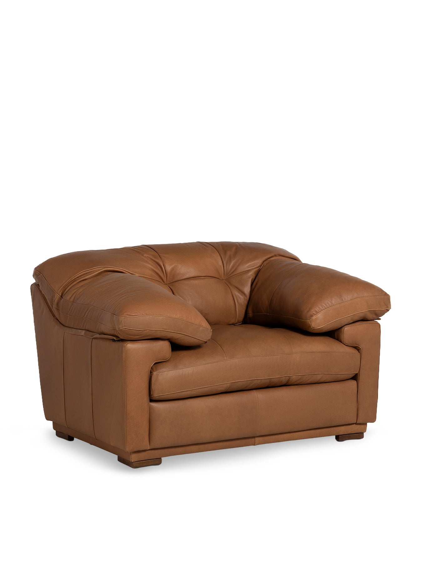 Langley Brown Leather Armchair
