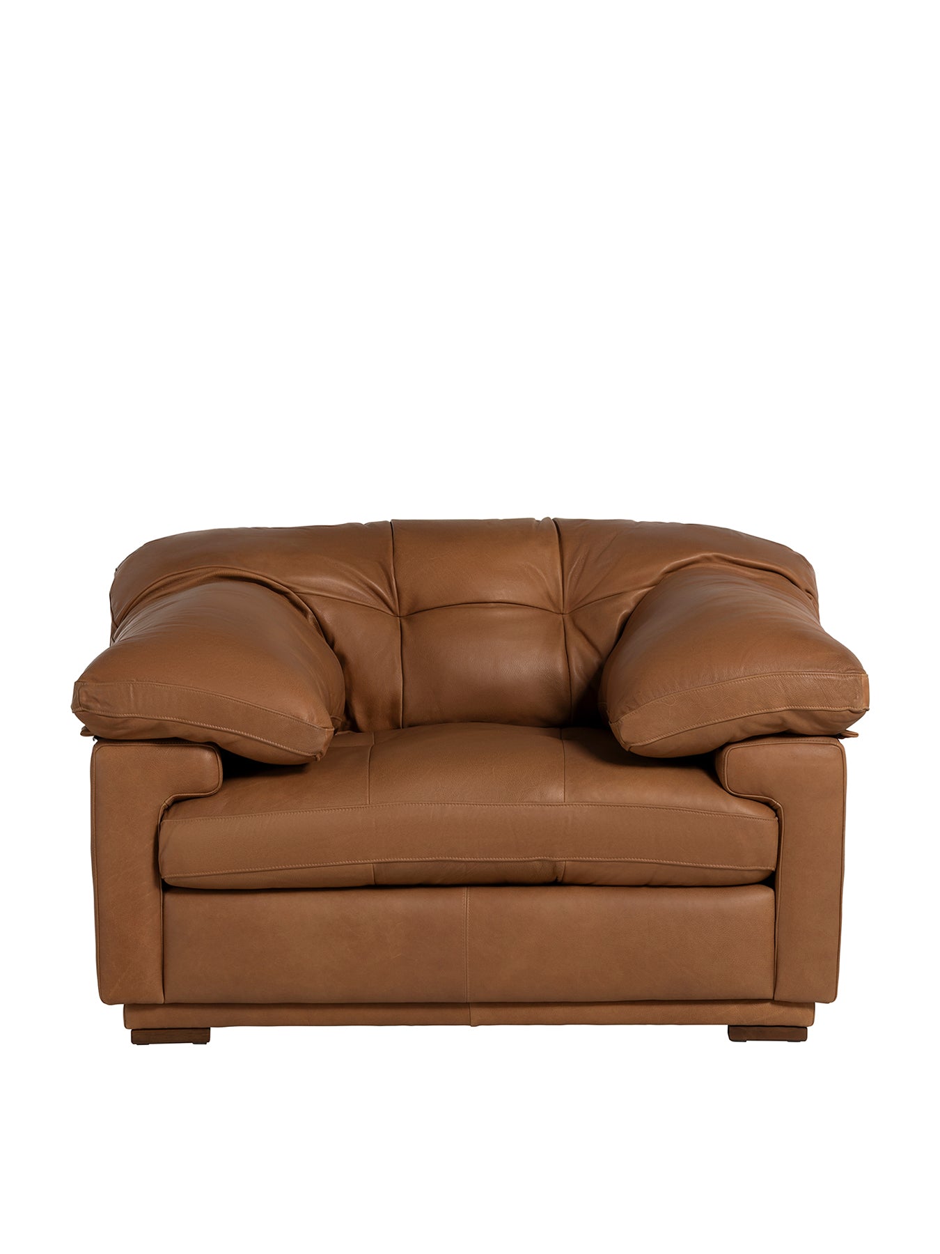 Langley Brown Leather Armchair