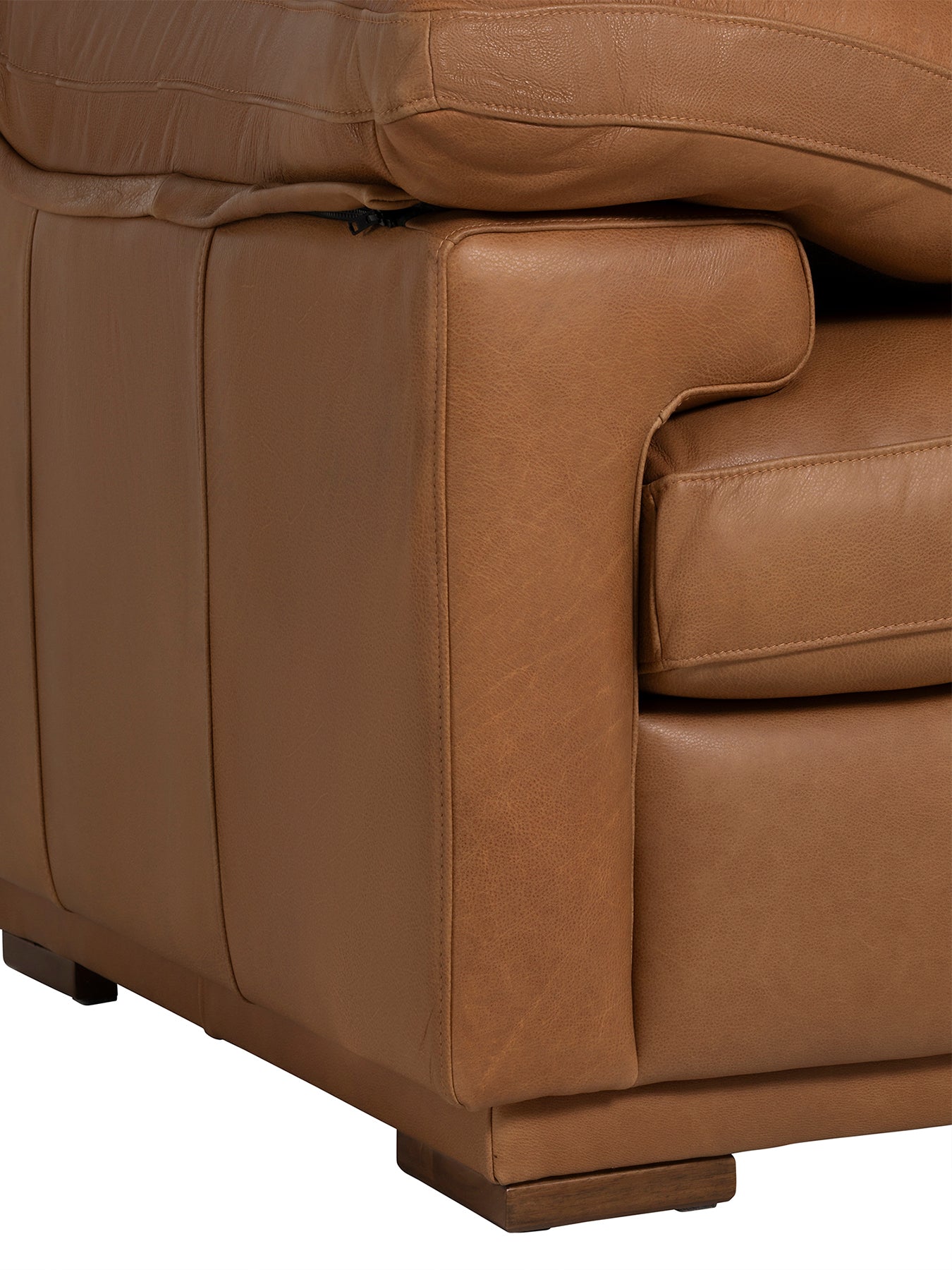 Langley Brown Leather Armchair