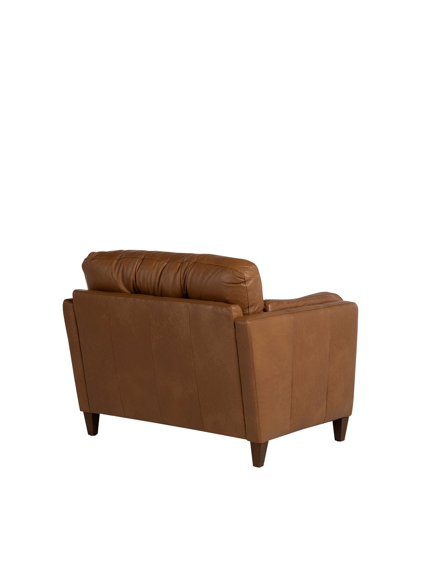 Lindisfarne Brown Leather Snuggle Chair