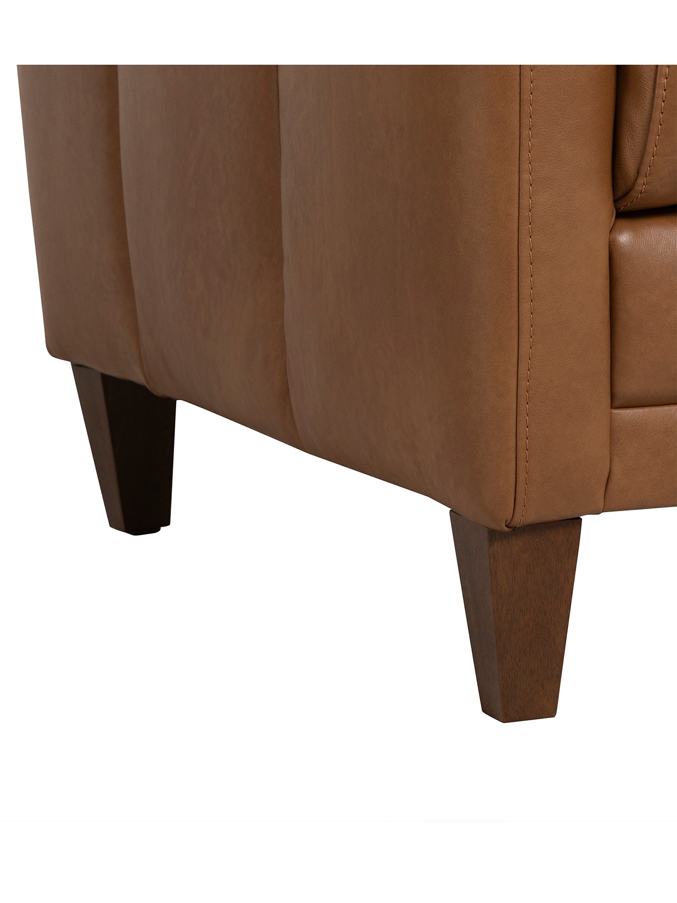 Lindisfarne Brown Leather Snuggle Chair