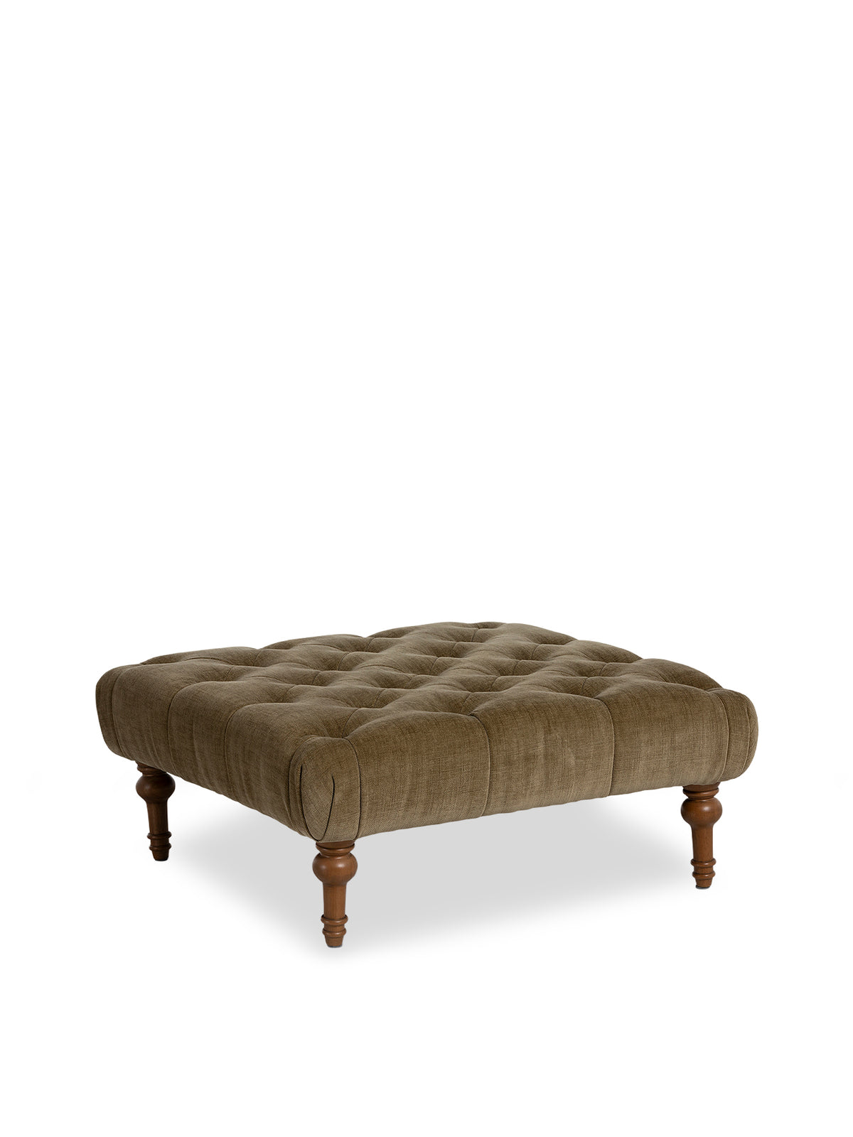 Wharton Fabric Square Footstool