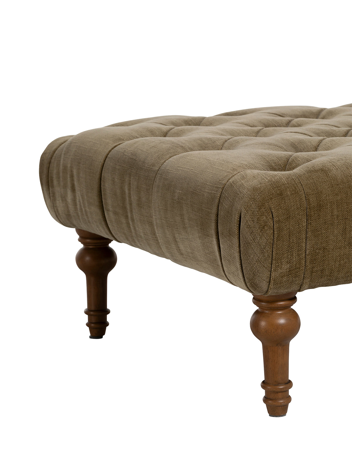 Wharton Fabric Square Footstool