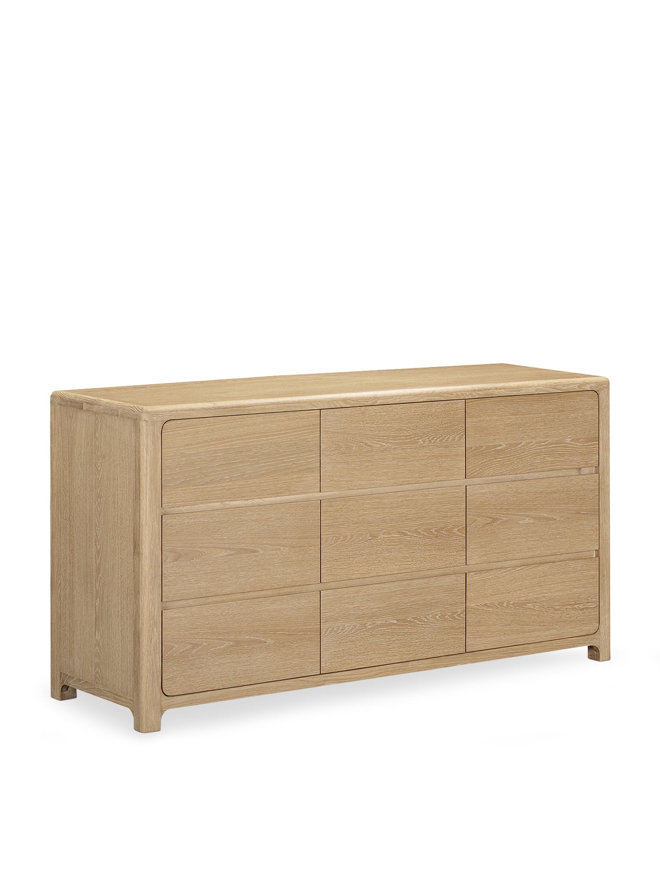 Hadrian Oak 9 Drawer Dresser