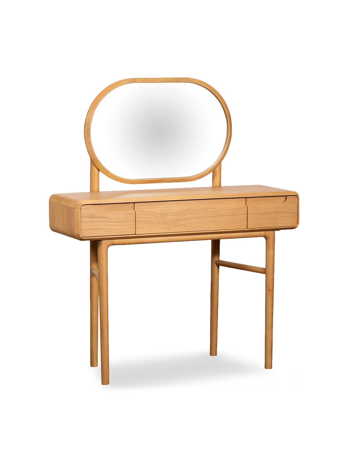 Winchester Solid Oak Dressing Table With Mirror