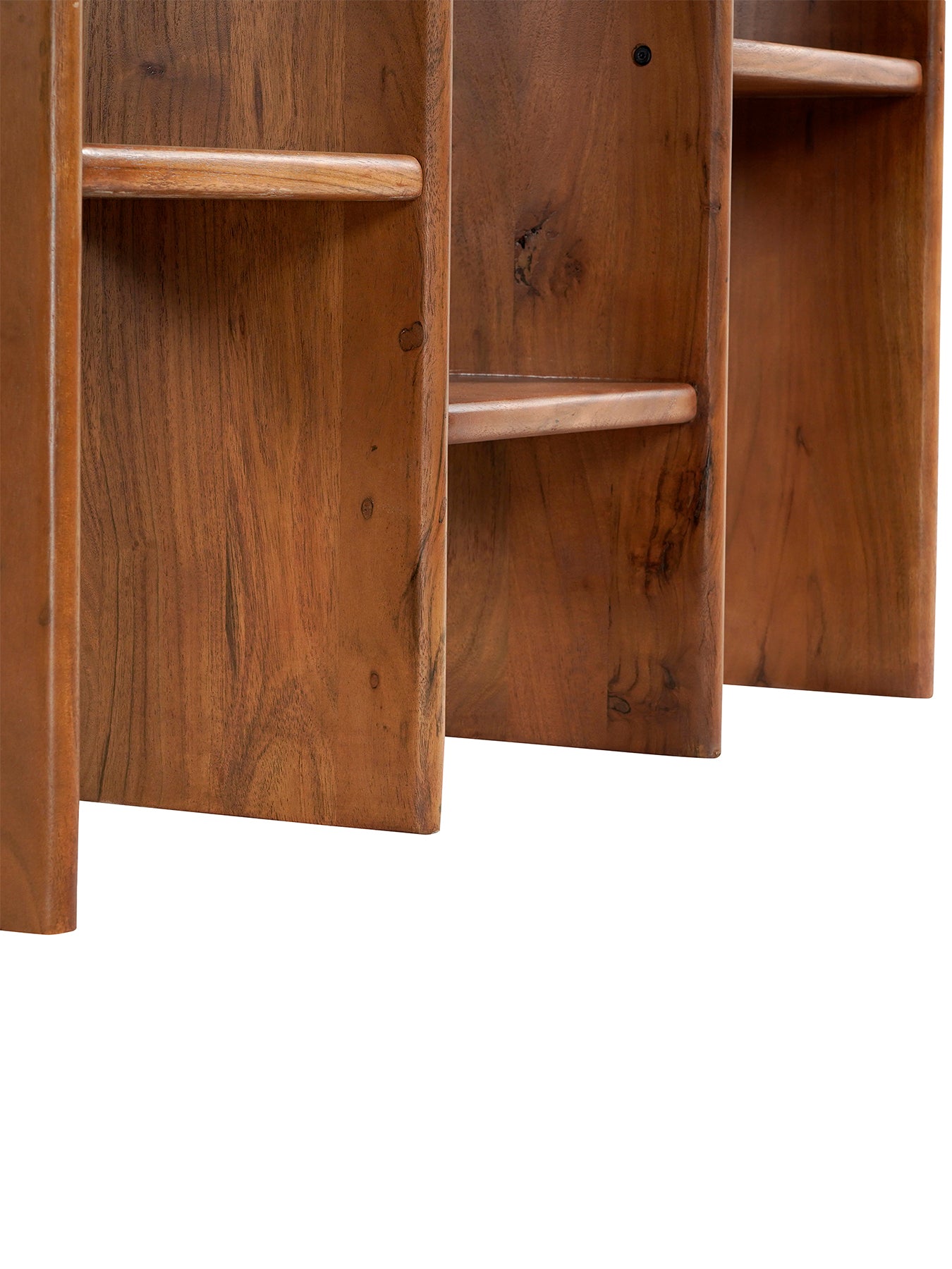 Zerina Walnut Wood Bookshelf