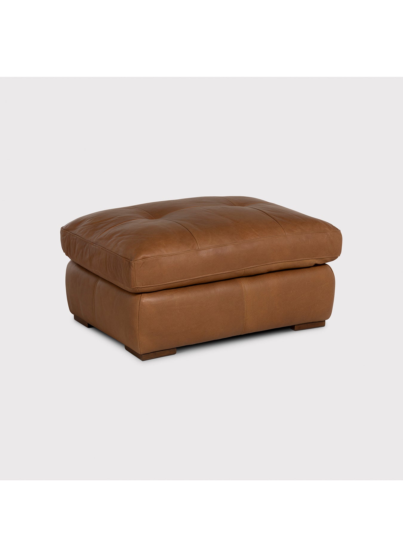 Langley Leather Footstool