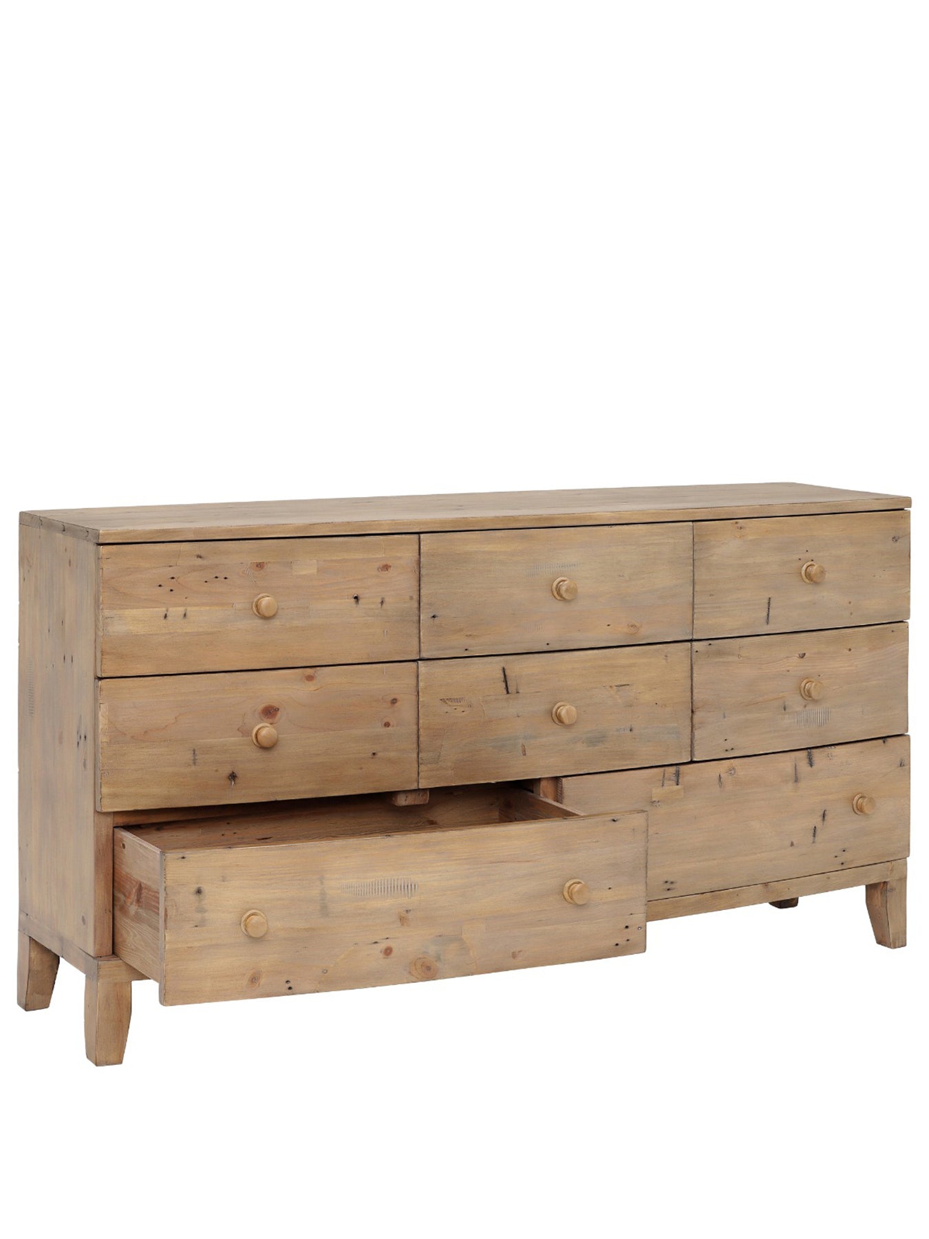 Lewes Reclaimed Wood 8 Drawer Dresser