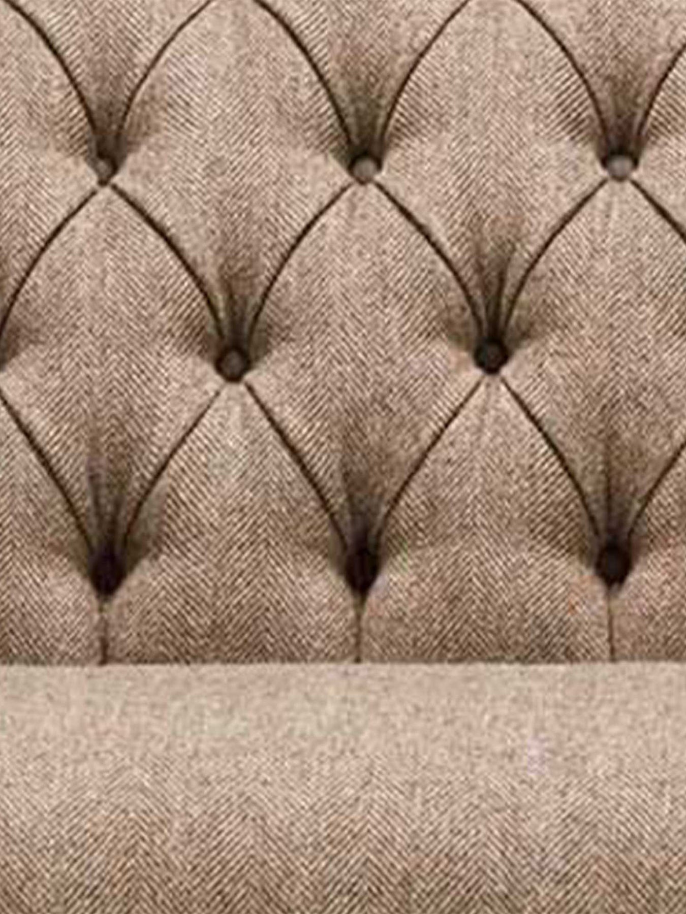 Arbroath Brown Fabric 3 Seater Sofa