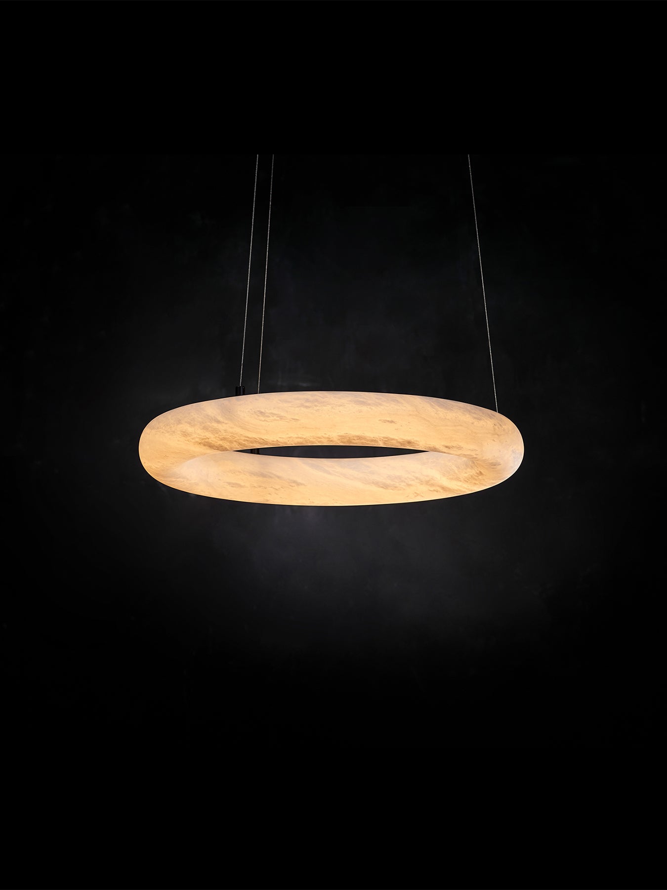 Alabaster Ring Pendant Light 59cm