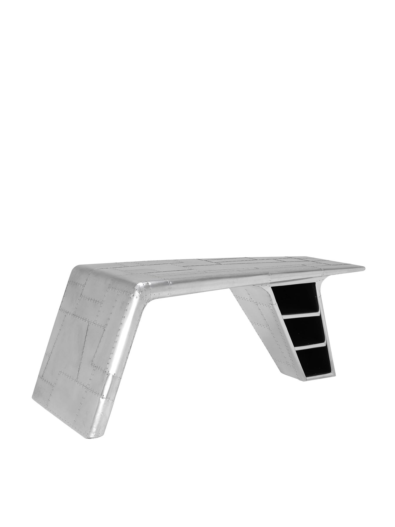 Aviator Blackhawk Valkyrie Metal Desk Silver