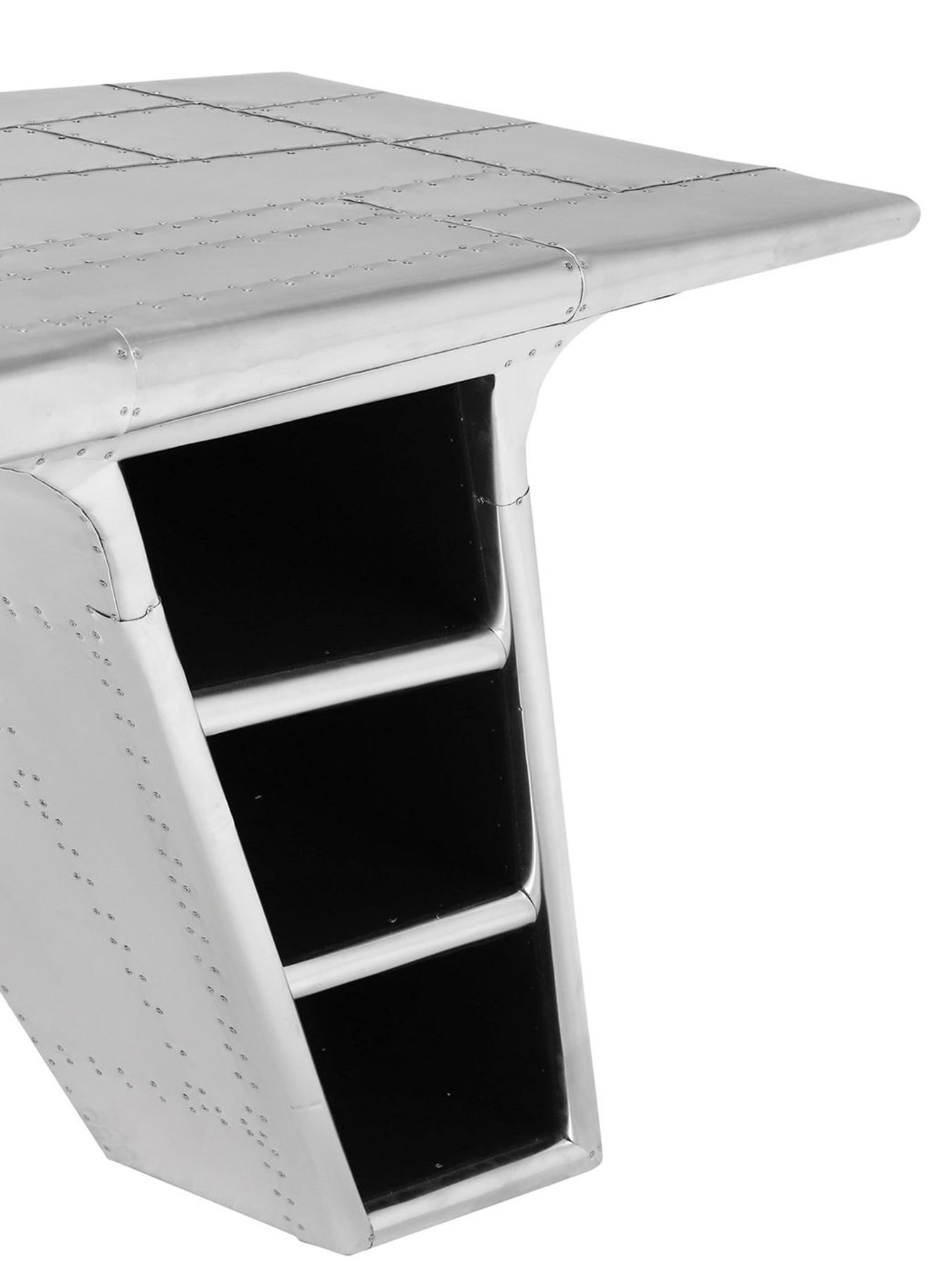 Aviator Blackhawk Valkyrie Metal Desk Silver
