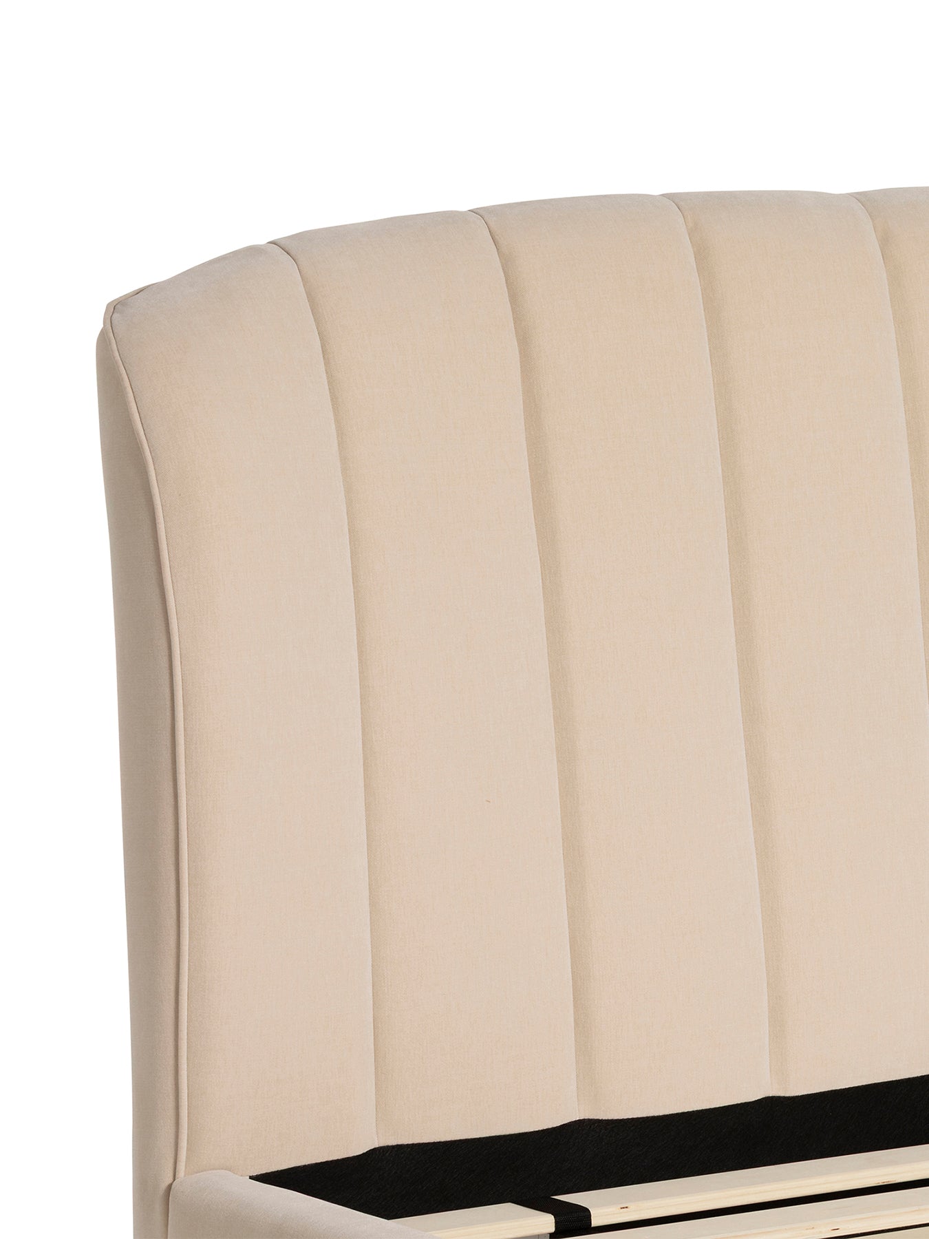 Reyes Neutral Fabric Double Bed Frame