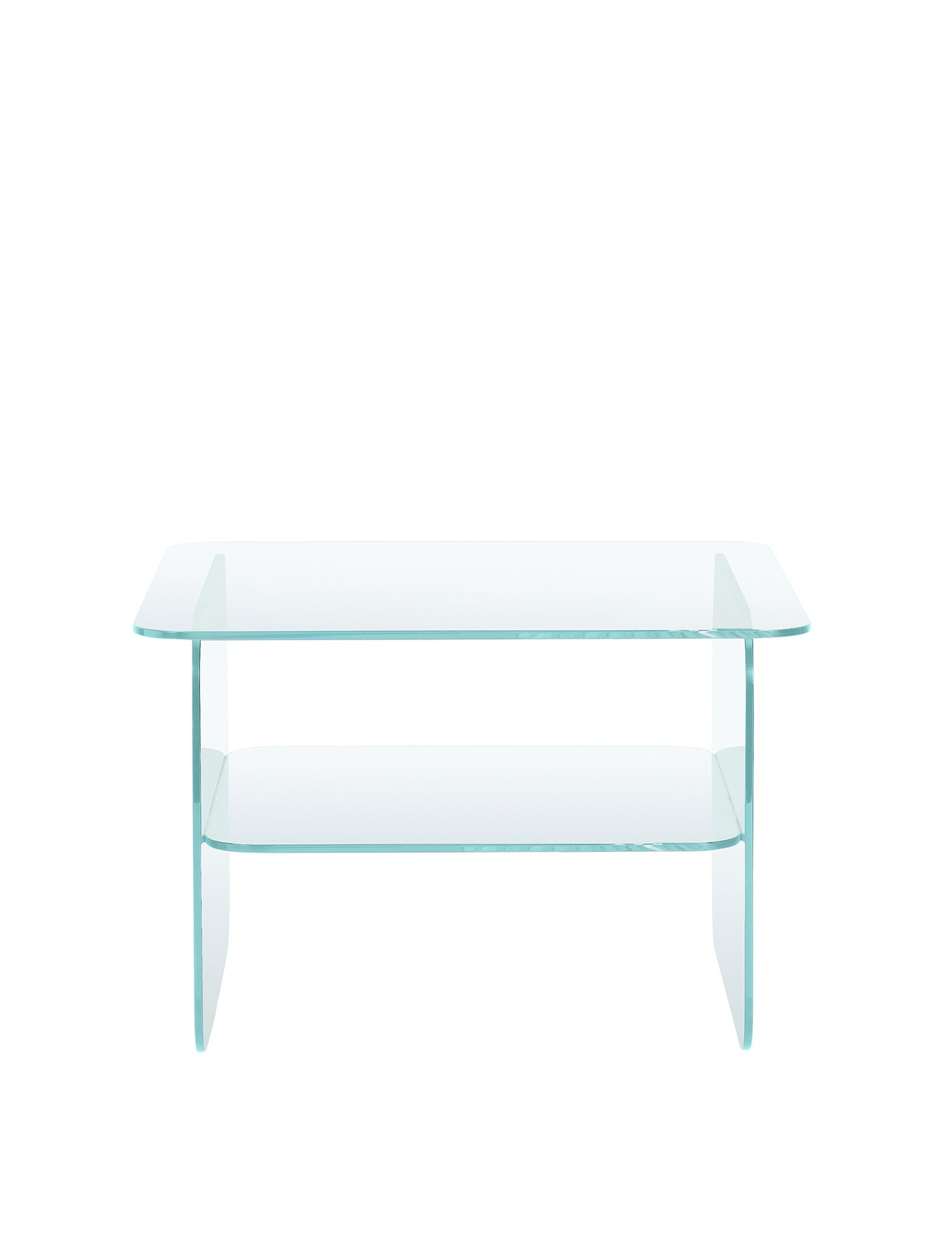 Chiaro Glass Square Side Table Clear