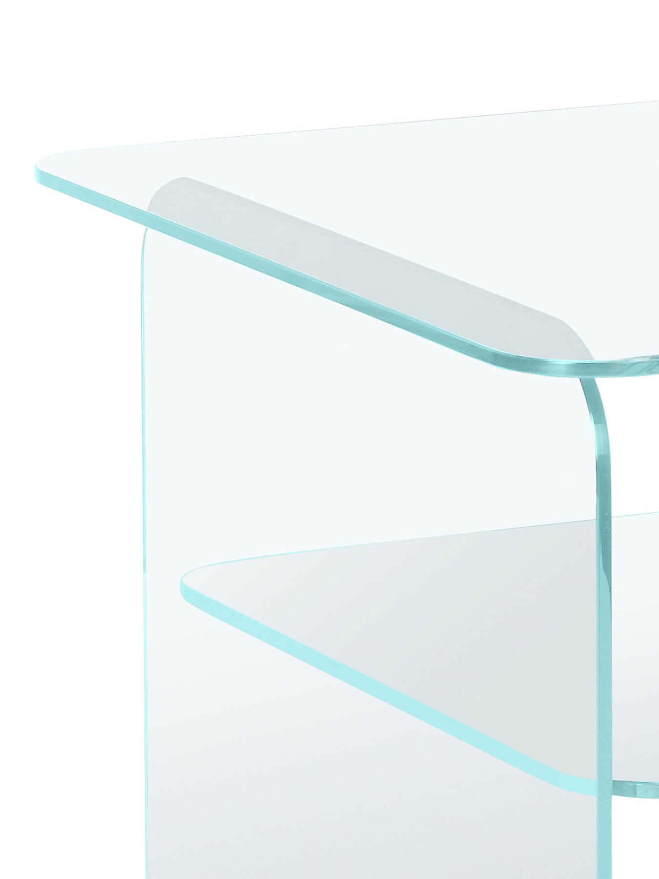 Chiaro Glass Square Side Table Clear