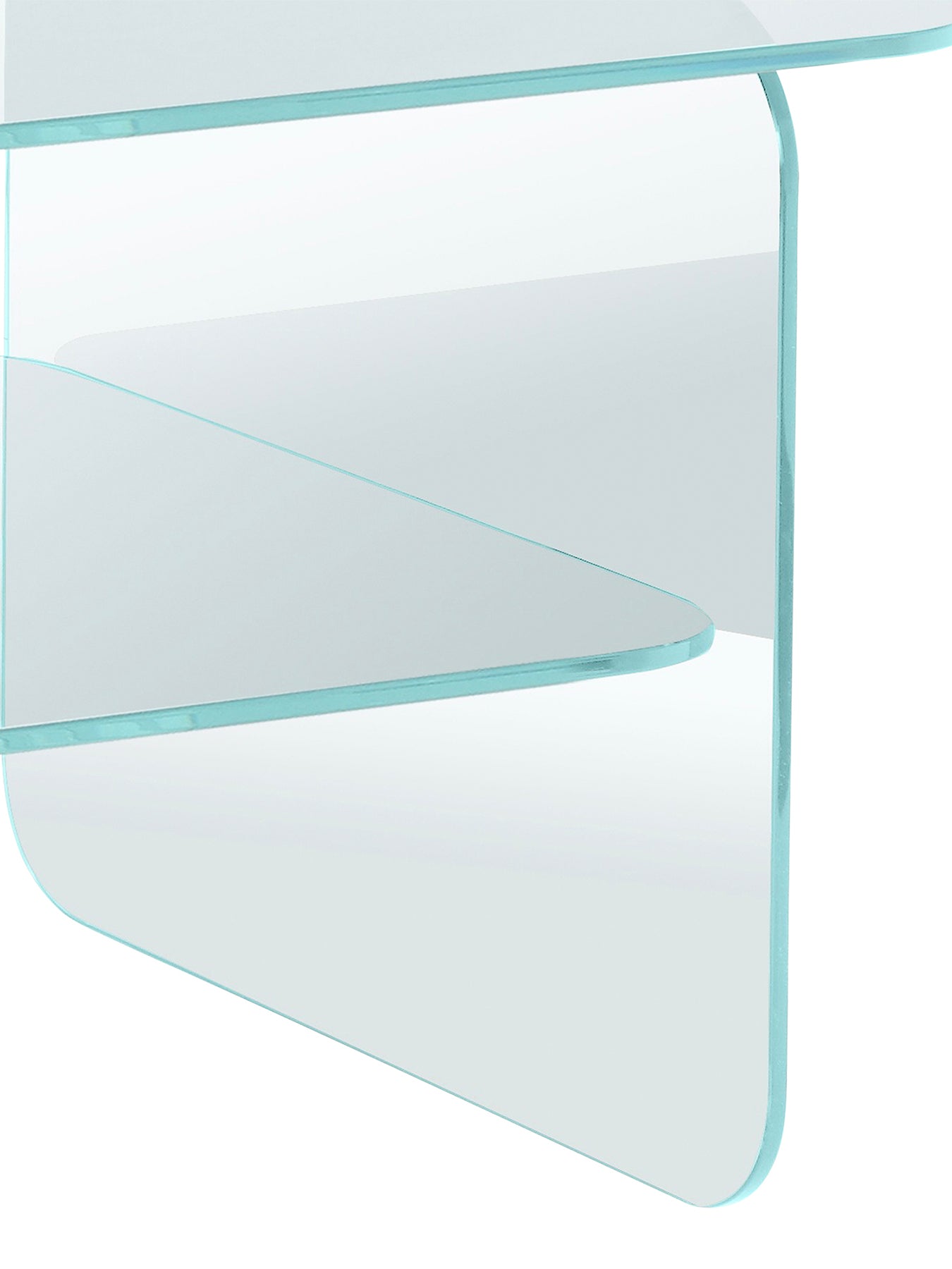 Chiaro Glass Square Side Table Clear