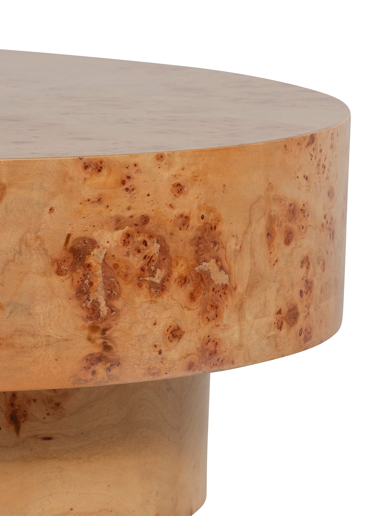 Castile Burl Veneer Coffee Table Natural