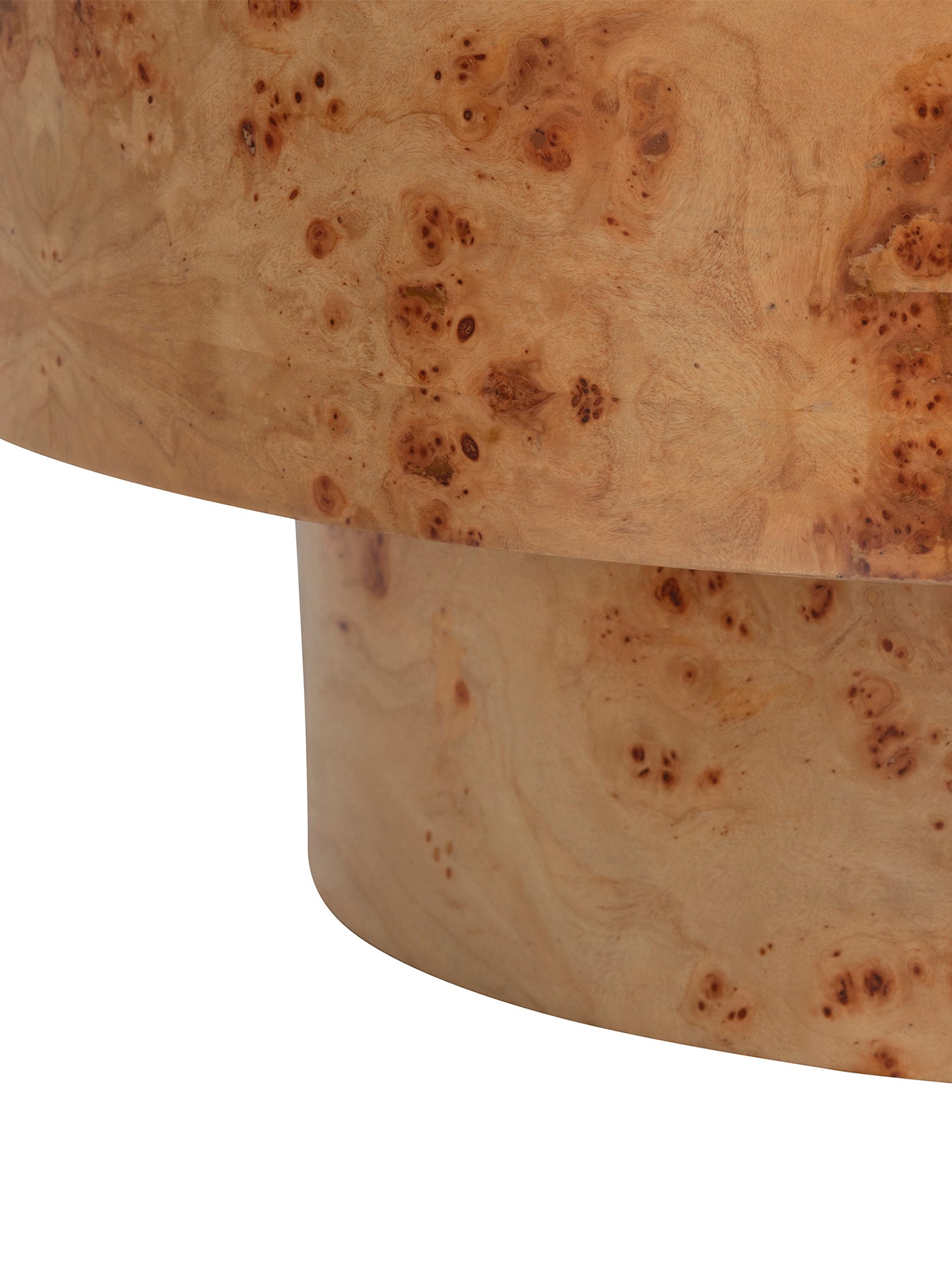 Castile Burl Veneer Coffee Table Natural