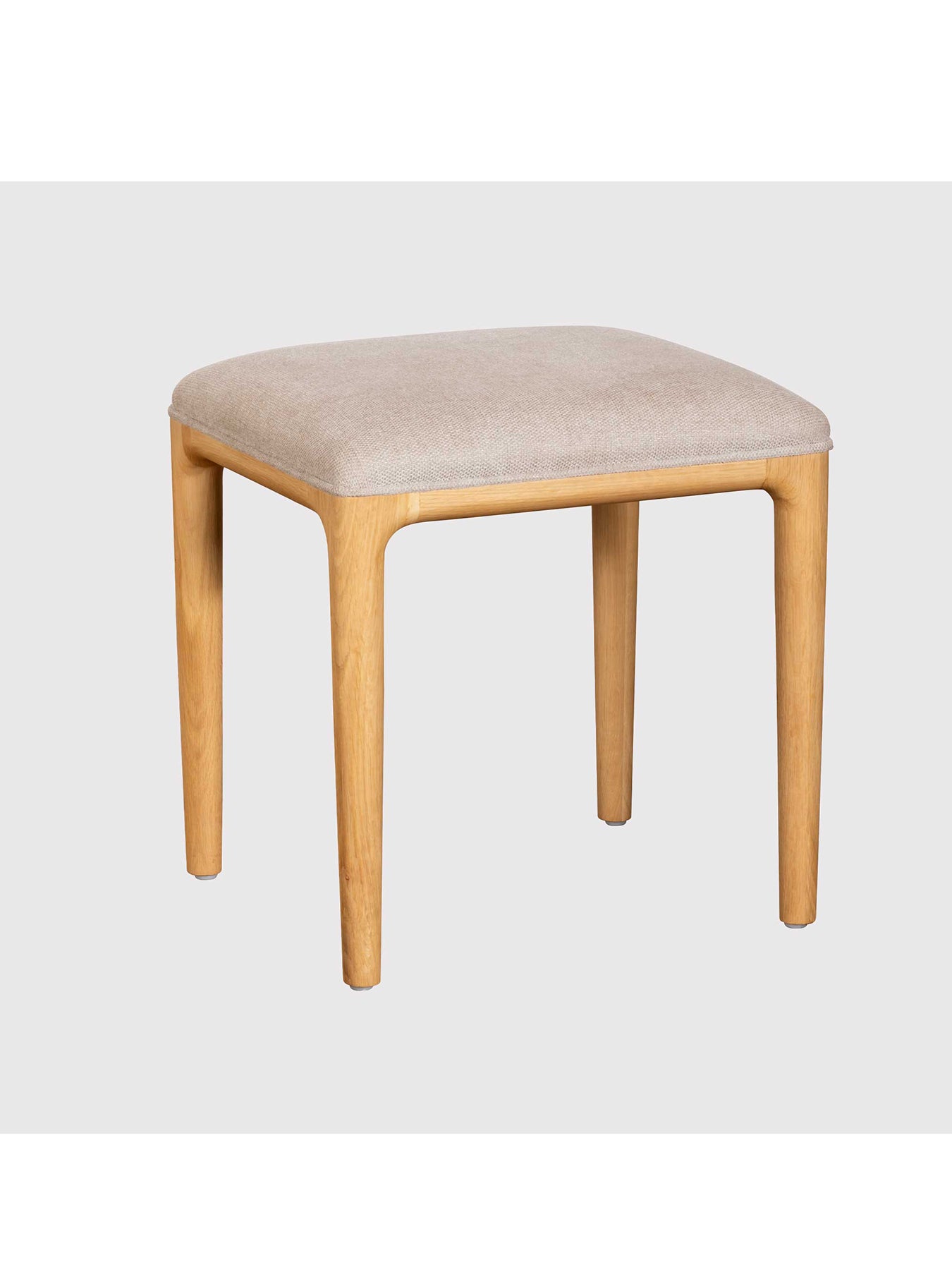Winchester Oak Upholstered Stool