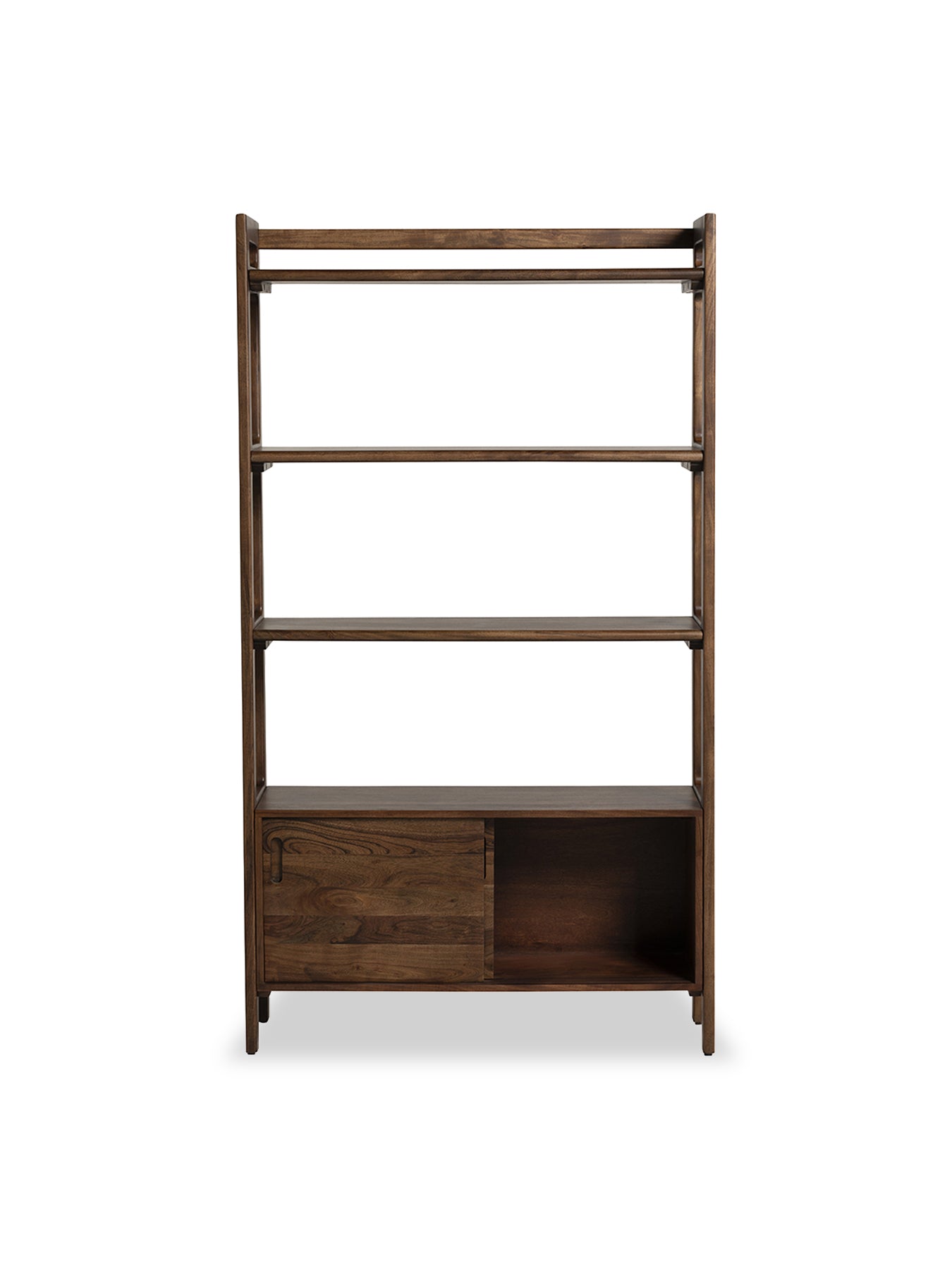 Cresta Acacia Wood 4 Shelf Bookcase