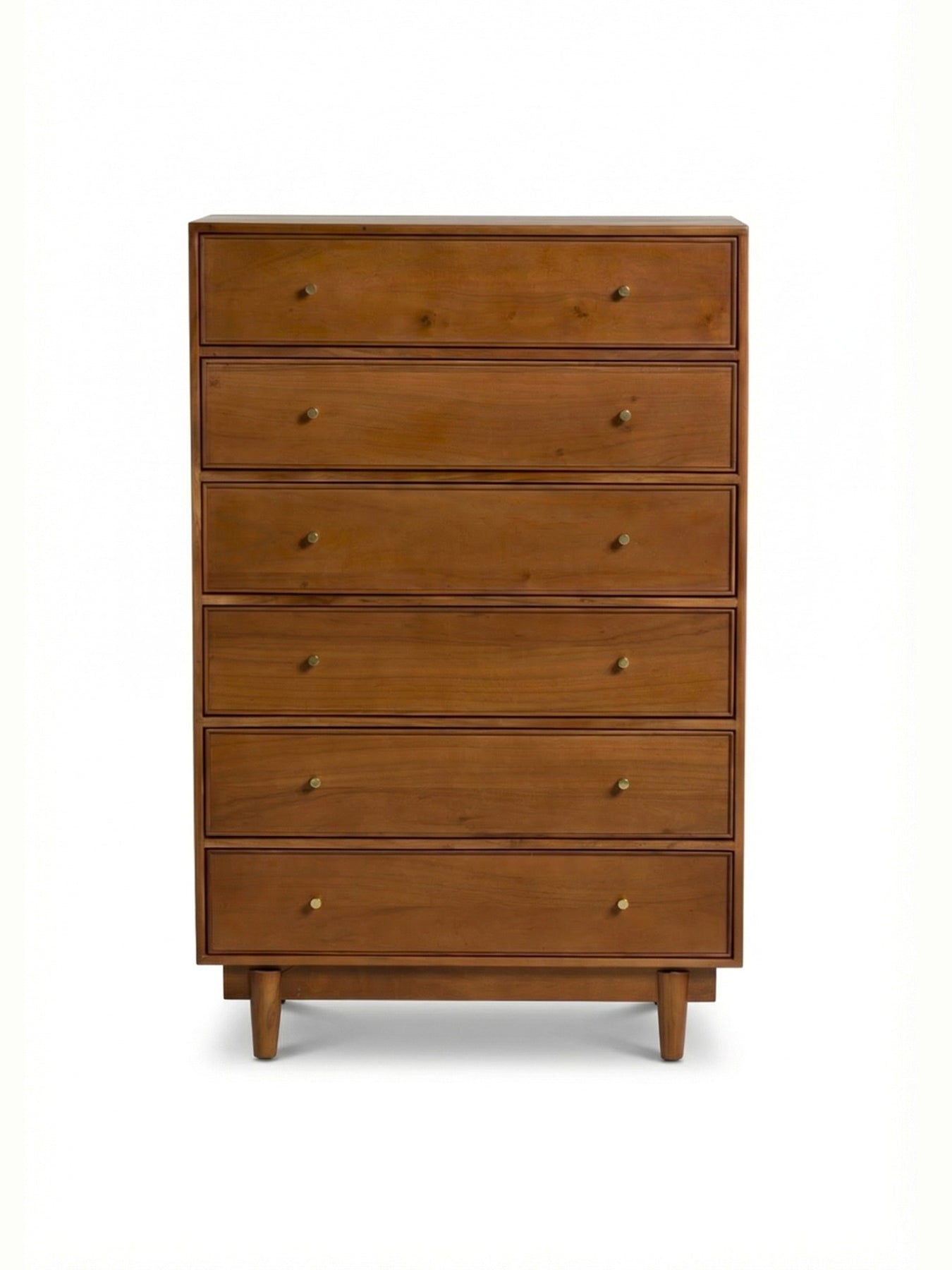 Sendai Wooden 6 Drawer Tallboy