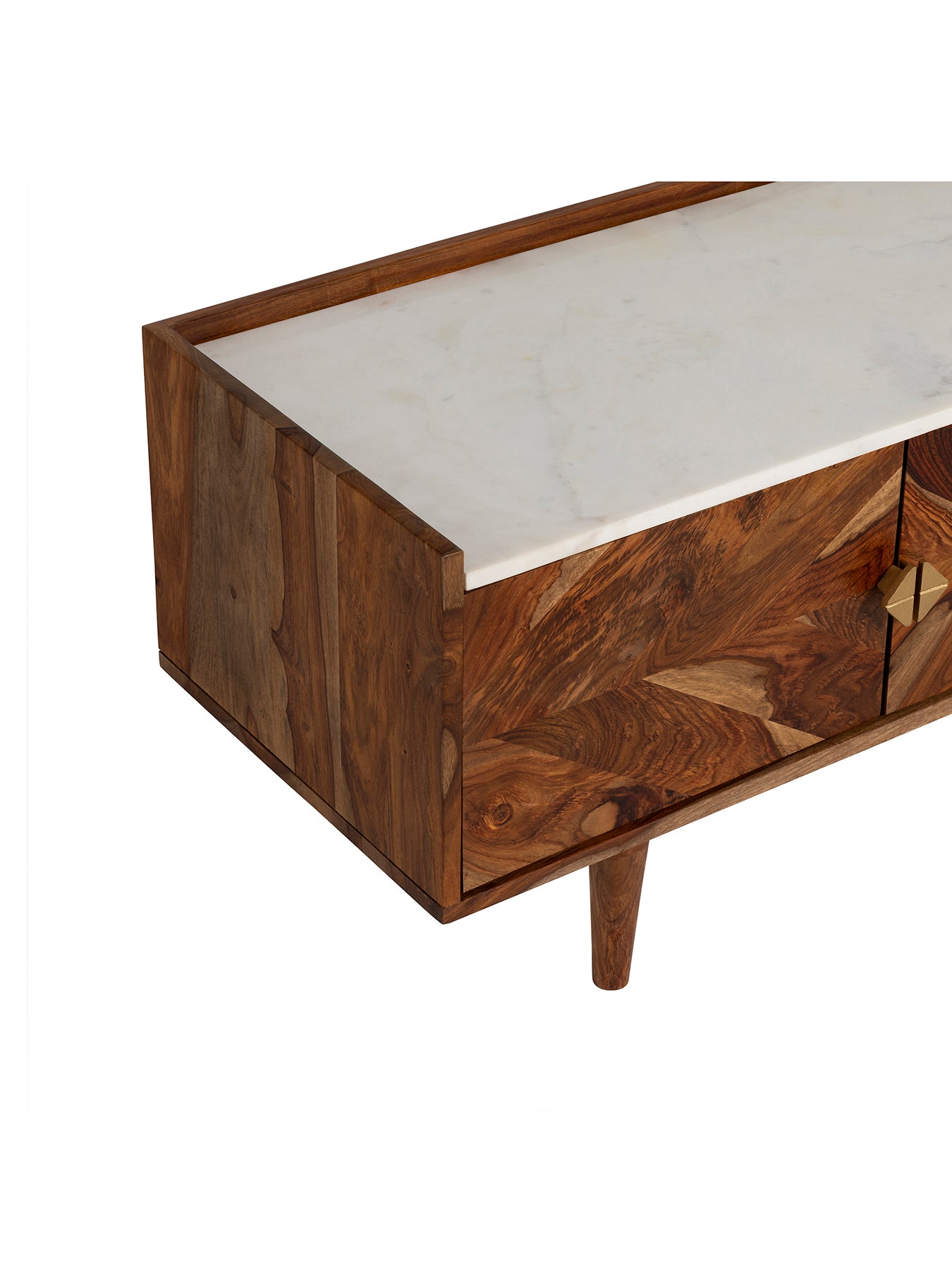Vida Marble and Wood TV Unit