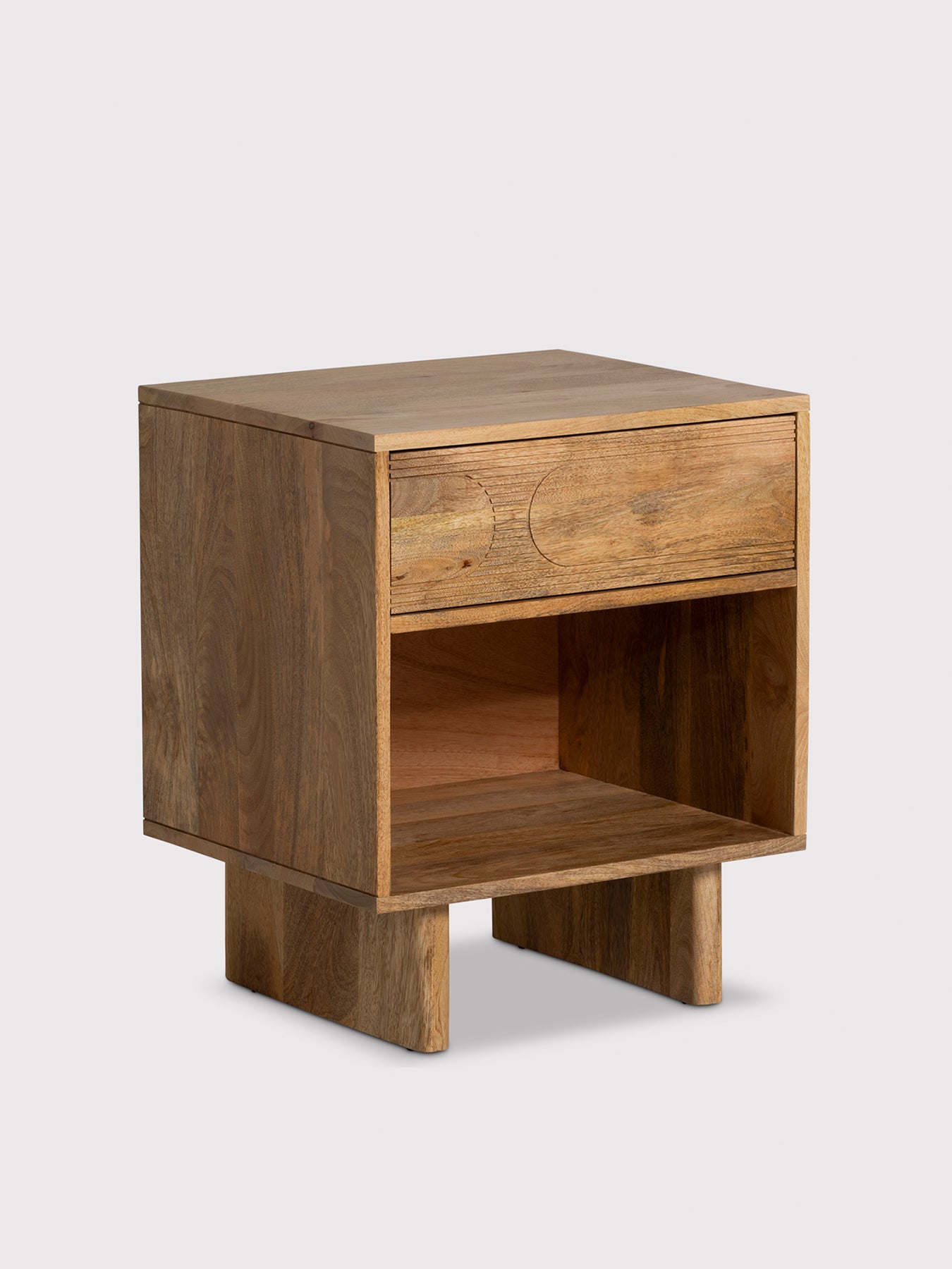 Zuberi Mango Wood Bedside Table Natural