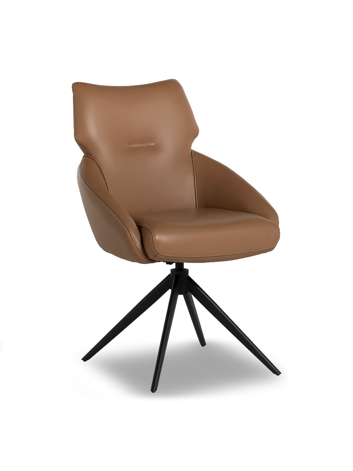 Allier Leather Swivel Dining Chair