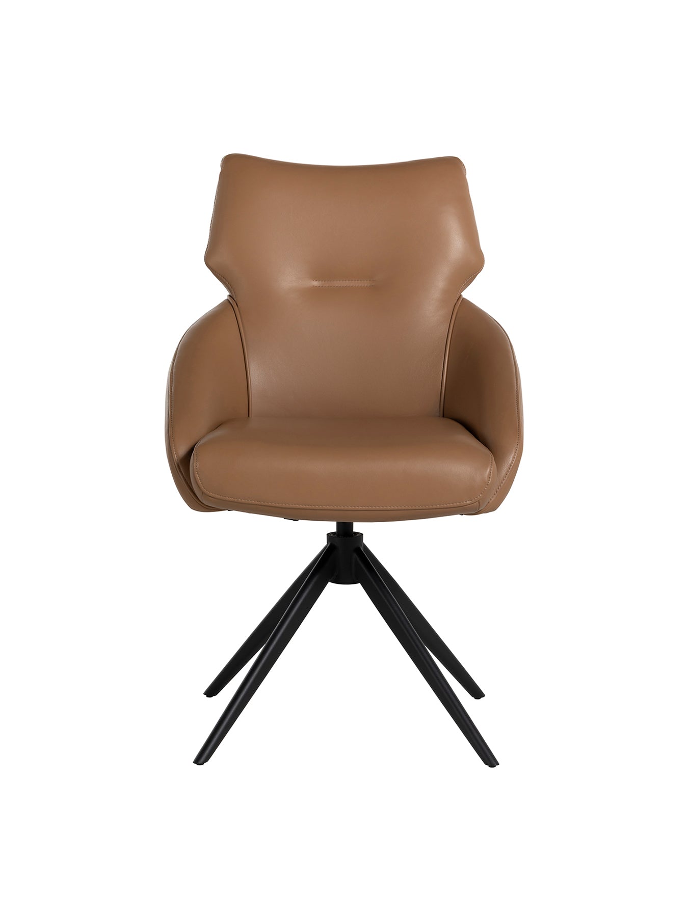 Allier Leather Swivel Dining Chair