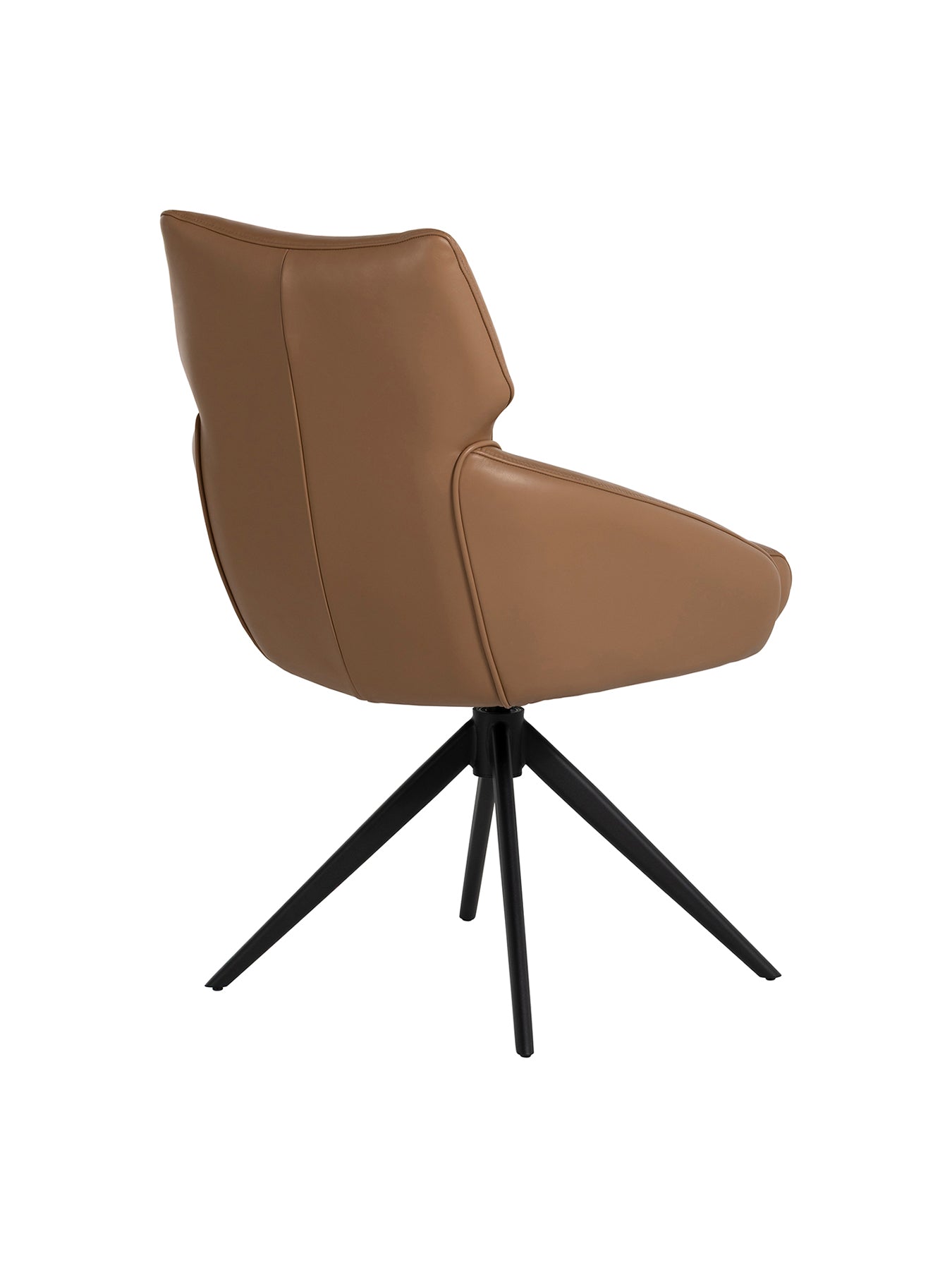 Allier Leather Swivel Dining Chair
