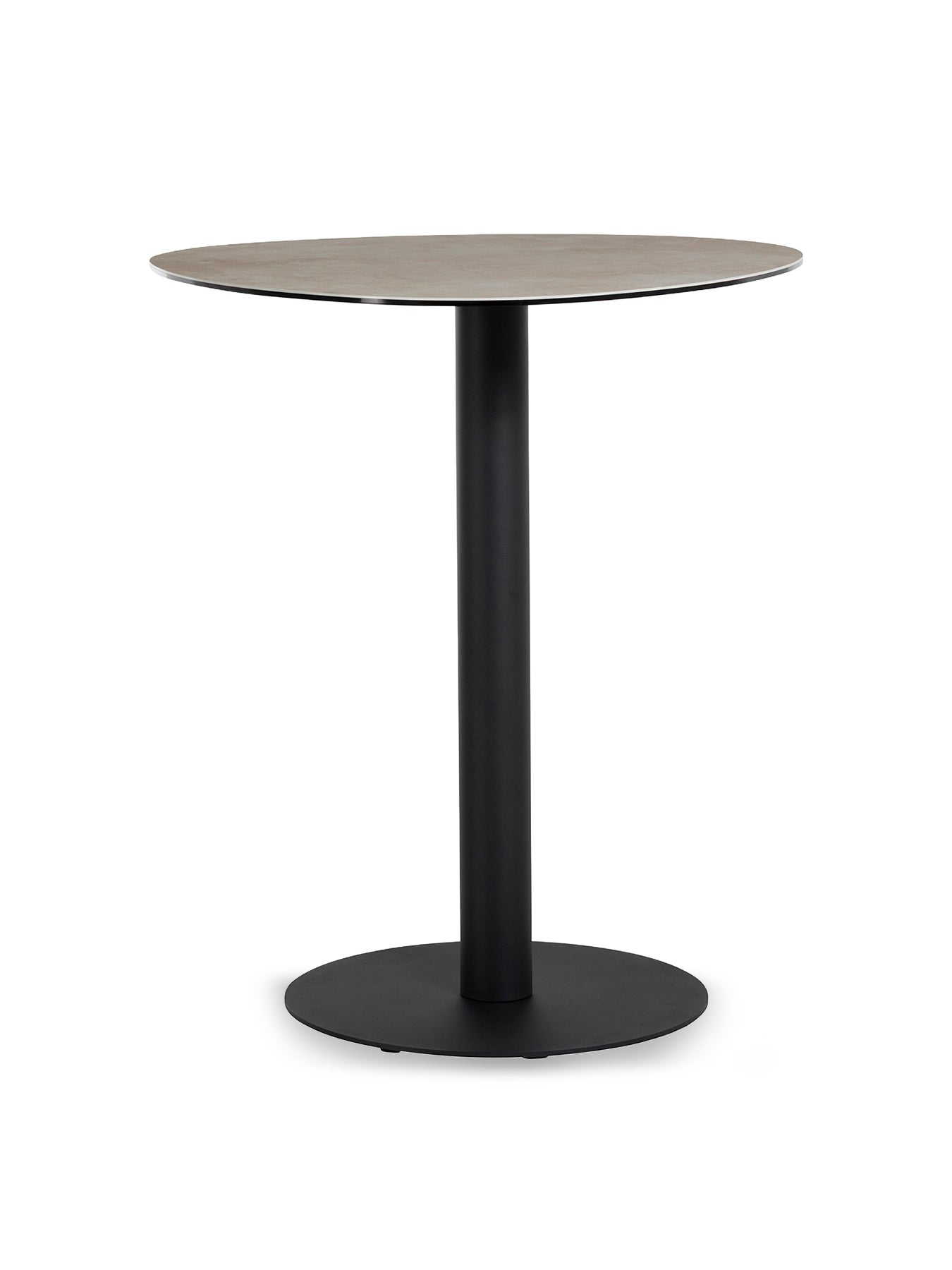 Umea Round Ceramic Bar Table Metal Base