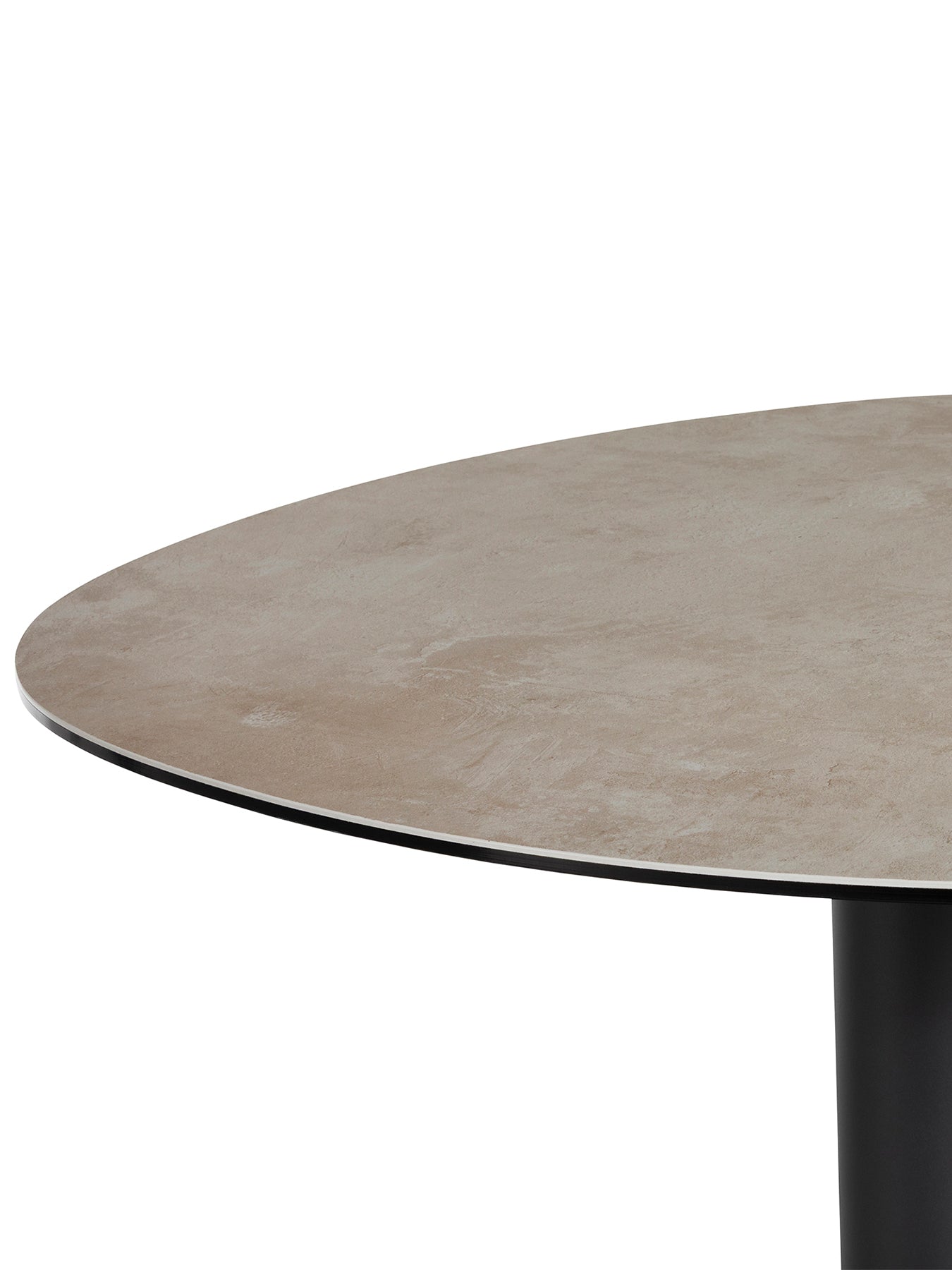 Umea Round Ceramic Bar Table Metal Base