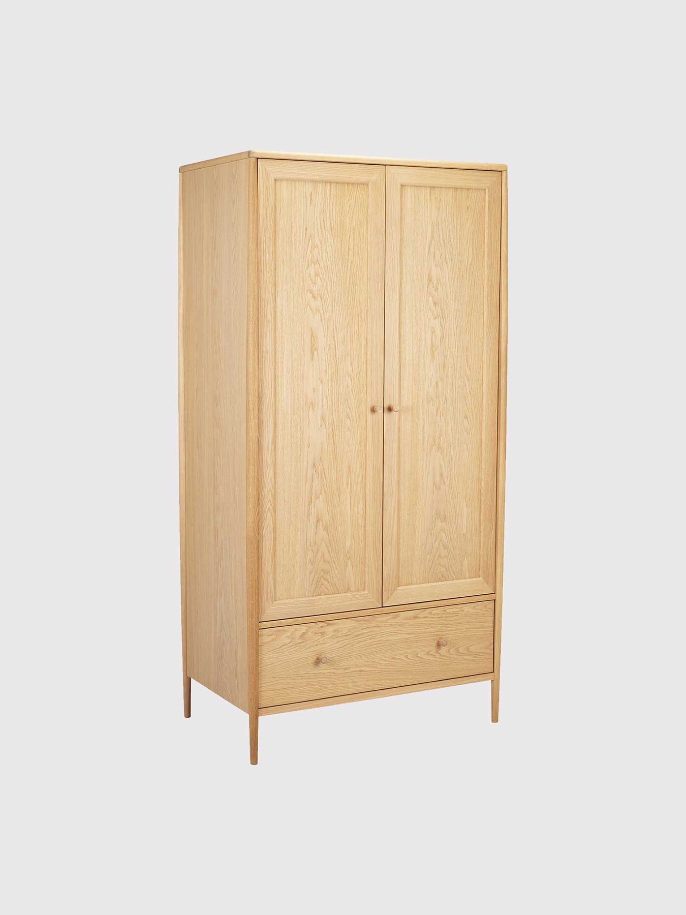 Winslow Oak 2 Door Wardrobe