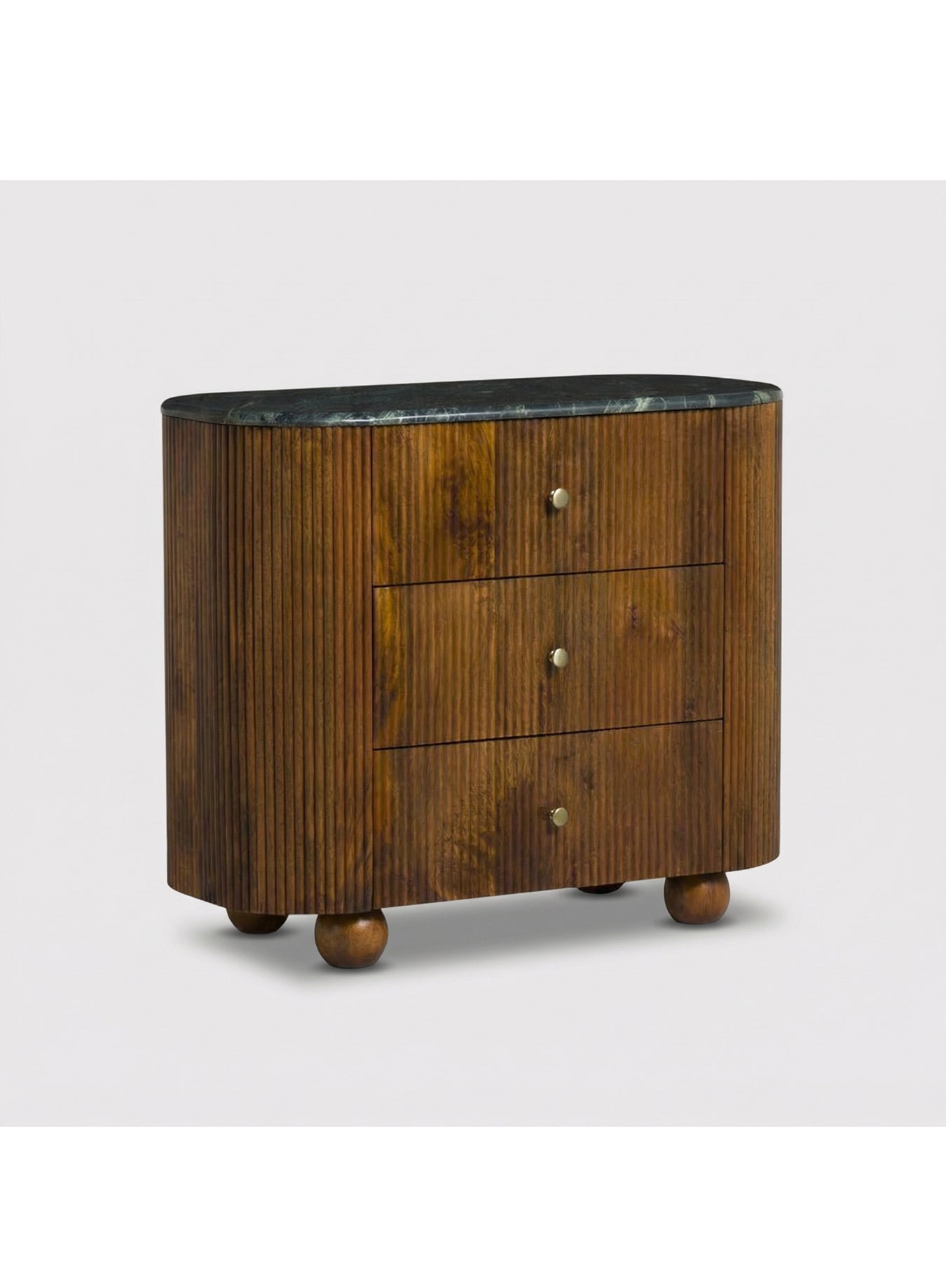Tigris Mango Wood Chest with Marble Top