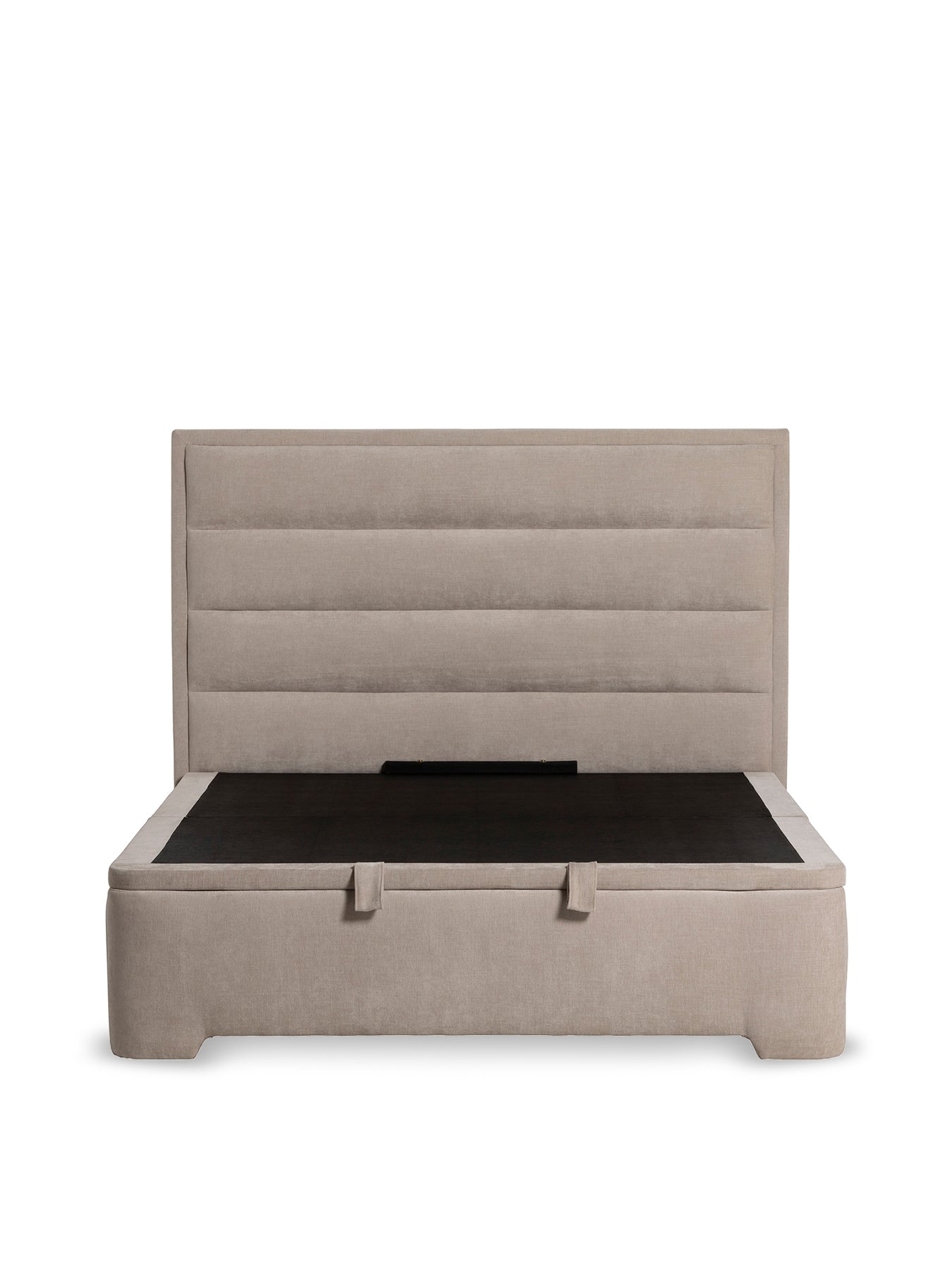 Rothbury Fabric Double Ottoman Bed Frame Neutral