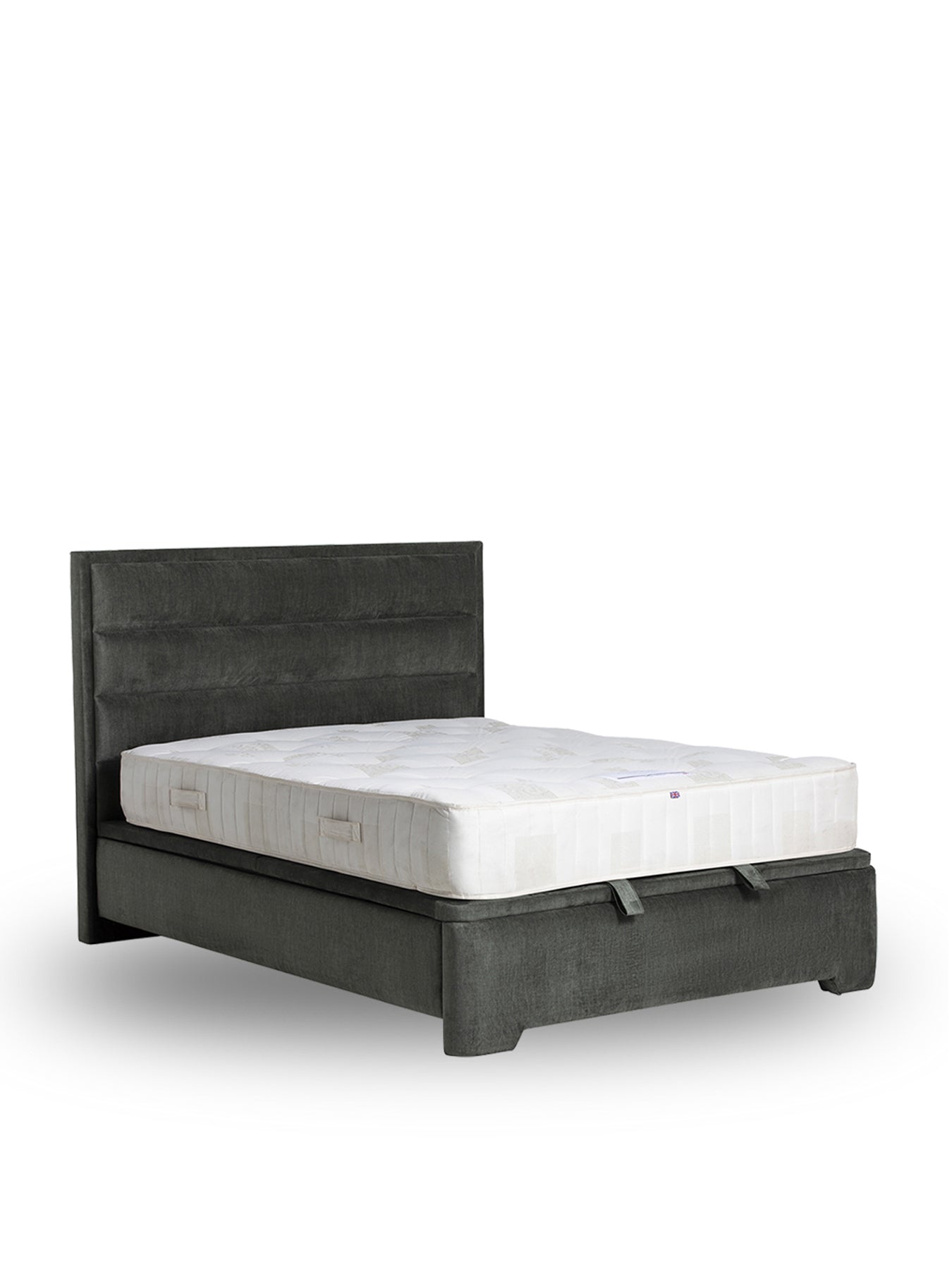 Rothbury Fabric King Ottoman Bed Frame Green