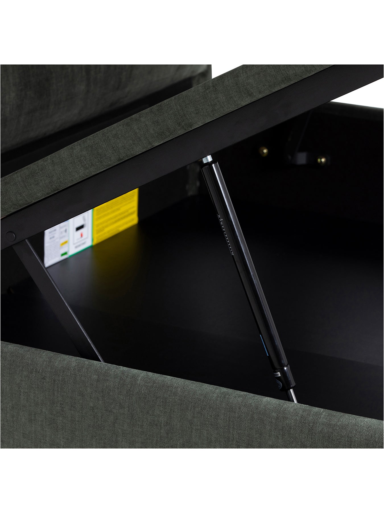 Rothbury Fabric King Ottoman Bed Frame Green